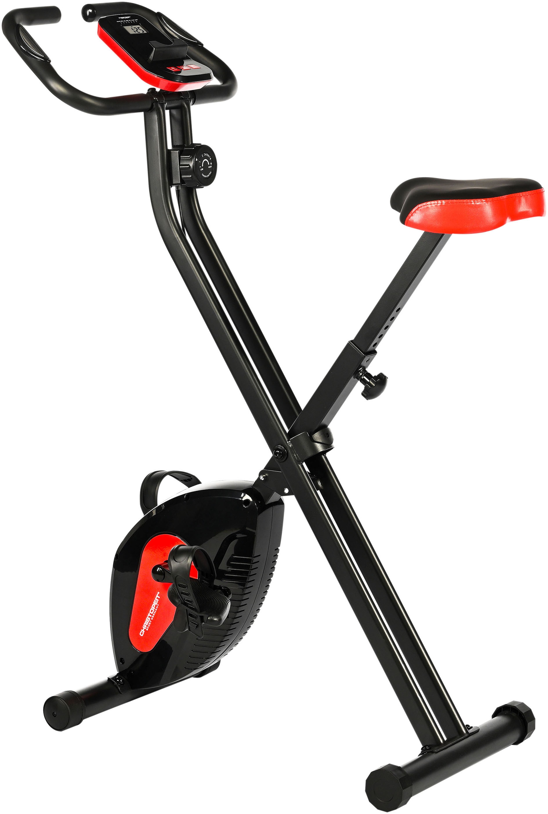 Christopeit Sport Heimtrainer "X-Bike", (3-teilige Pedalarmkurbel), Schwungmasse ca. 5 kg, 8 Widerstandsstufen