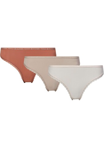 Tommy Hilfiger Underwear Slip »3P THONG«, (Packung, 3 St., 3er-Pack), mit zarter... kaufen
