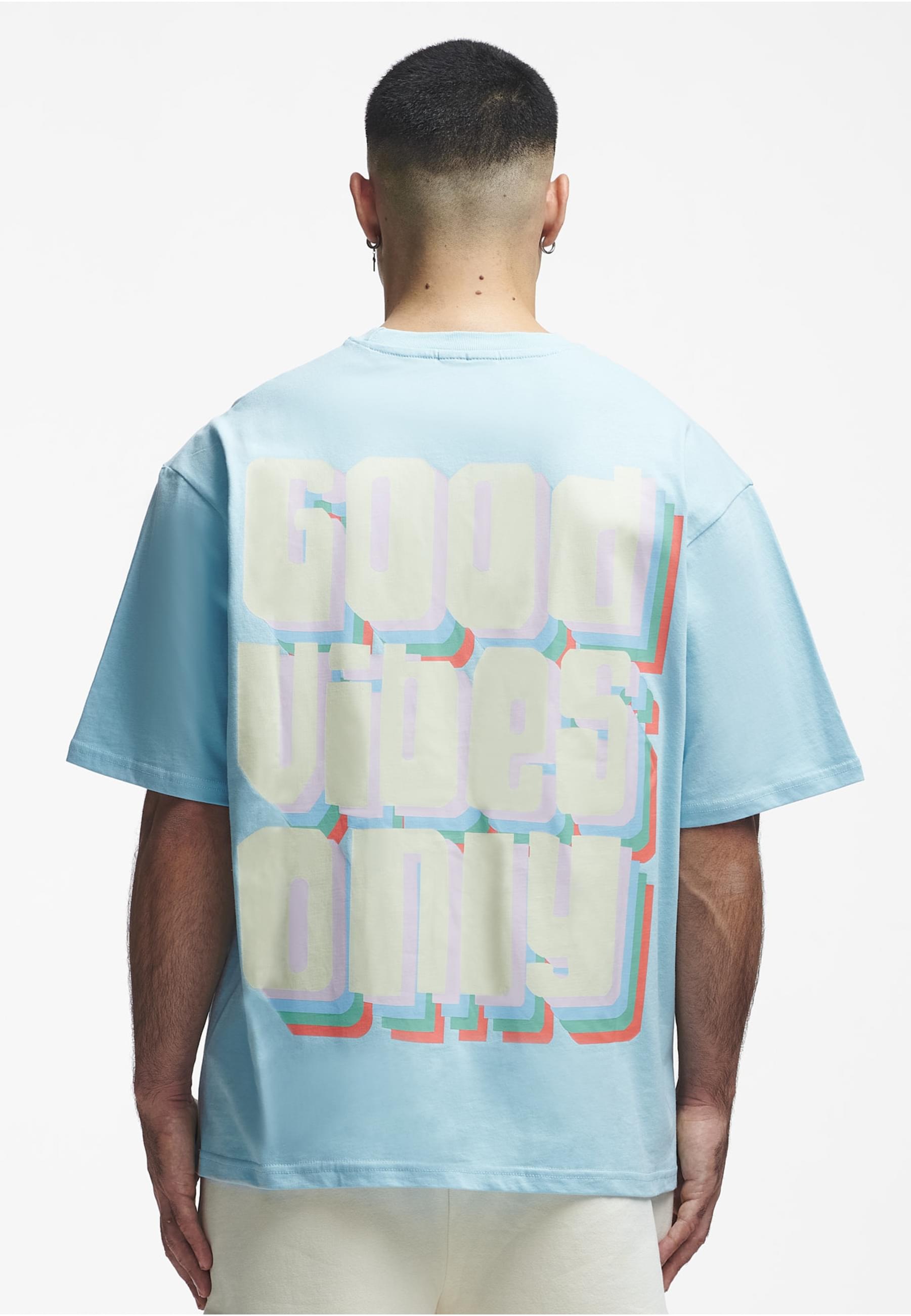 2Y Studios T-Shirt »2Y Studios Herren 2Y Good Vibes Only Oversize Tee«, (1 tlg.)