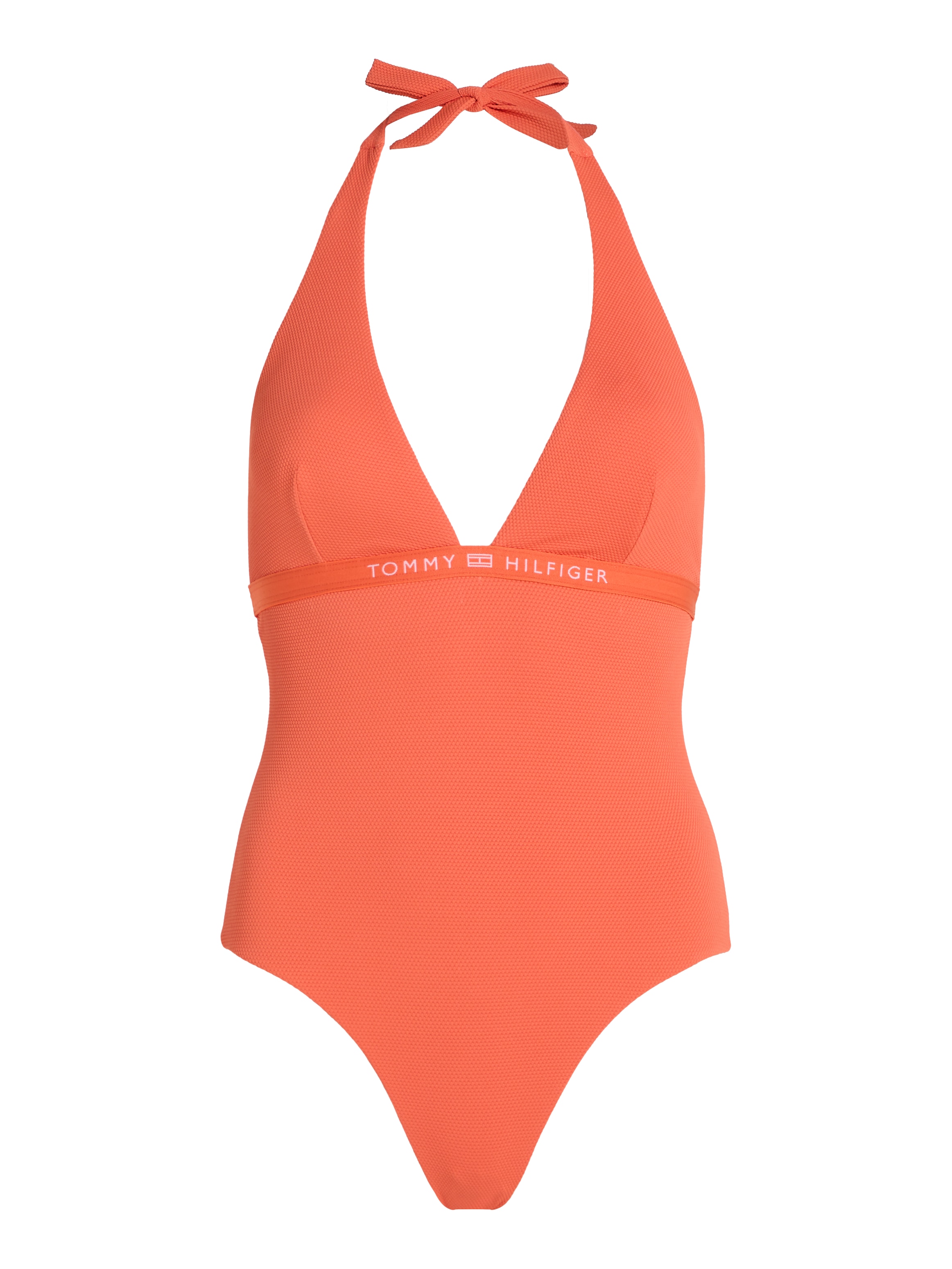 Tommy Hilfiger Swimwear Badeanzug »HALTER ONE PIECE RP (EXT SIZES)«, in großen Größen