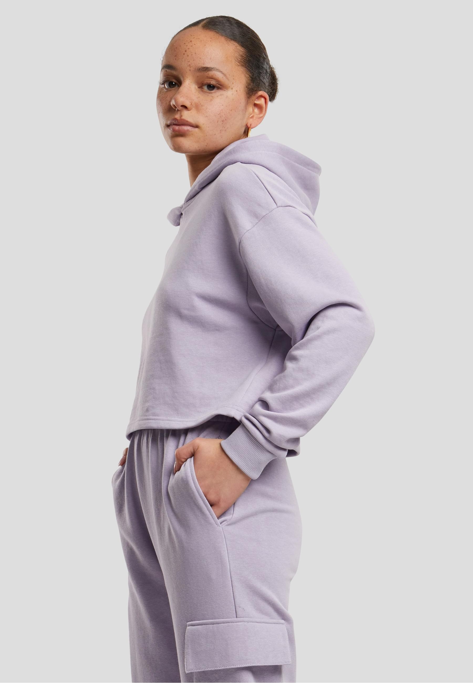 URBAN CLASSICS Kapuzenpullover »Urban Classics Damen Ladies Oversized Cropped Light Terry Hoodie«, (1 tlg.)