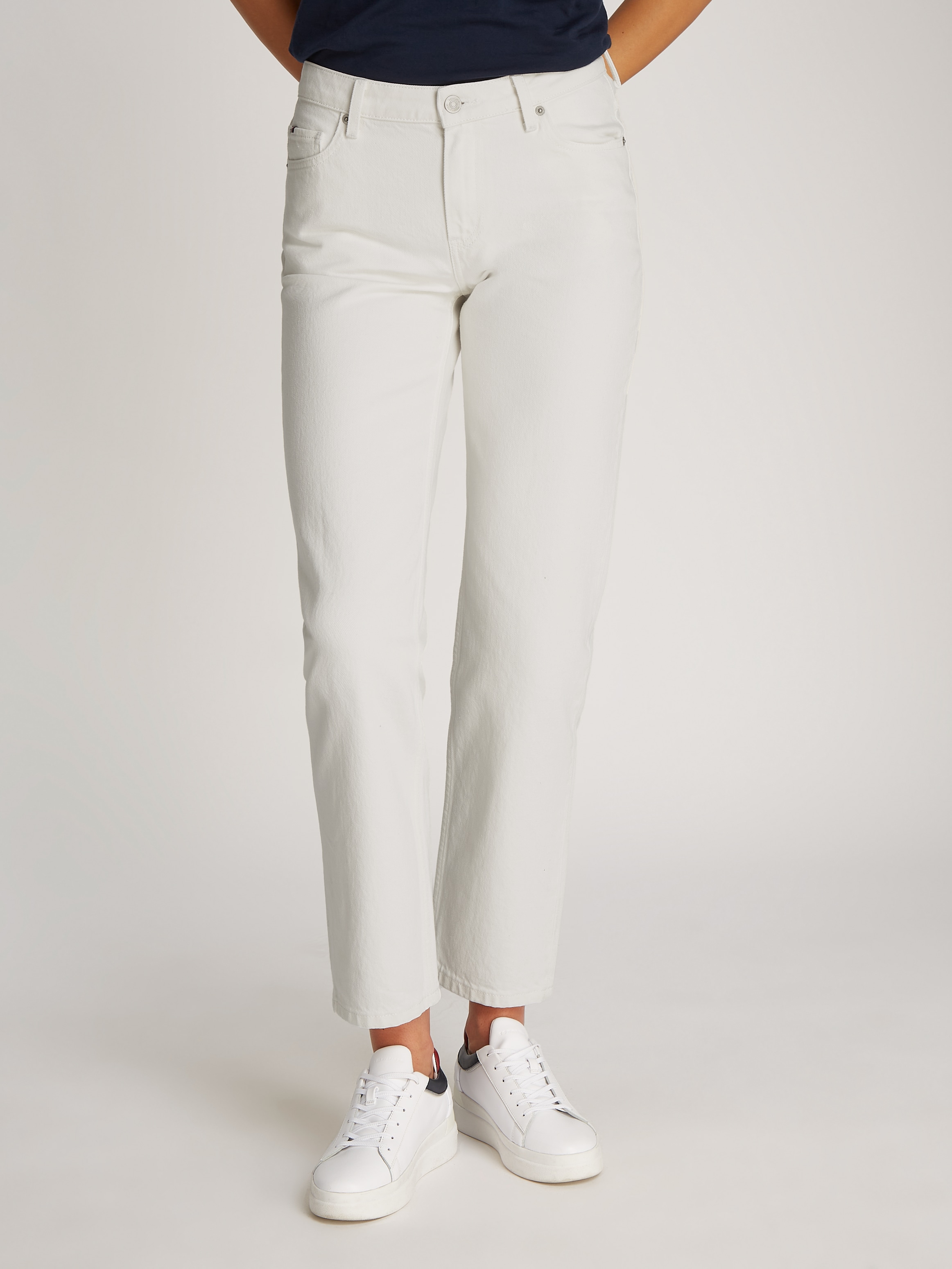 Tommy Hilfiger Straight-Jeans "CLASSIC STRAIGHT RW" mit Logo-Badge, in Knöc günstig online kaufen