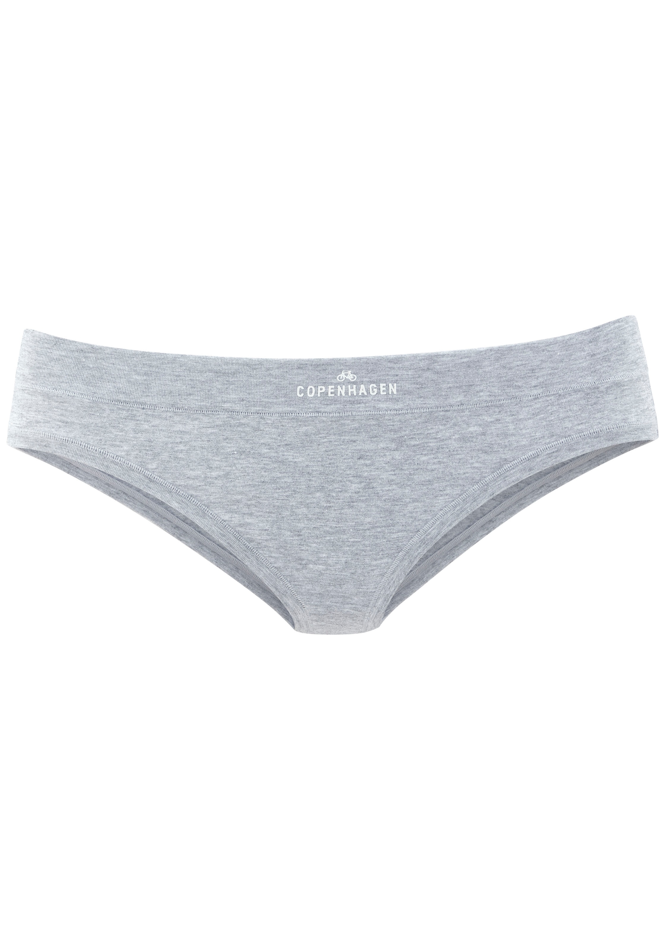 Copenhagen Studios Bikinislip »mit Logodruck am Bund«, (3er-Pack), aus softer Bio-Baumwollqualität