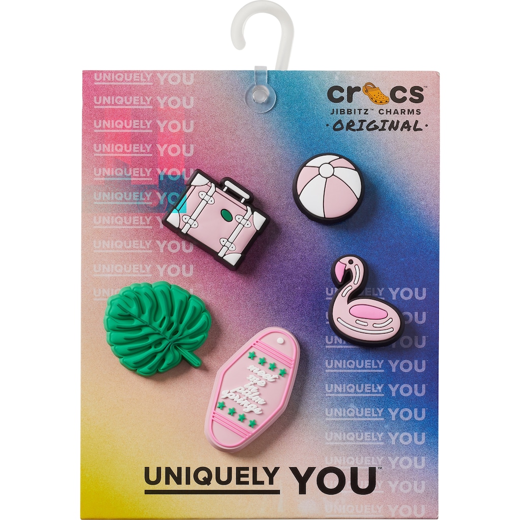 Crocs Schuhanstecker »Jibbitz™ Weekend in LA Hotel«, (Set, 5 tlg., Kein Spielzeug. Nicht für Kinder unter 3 Jahren geeignet)