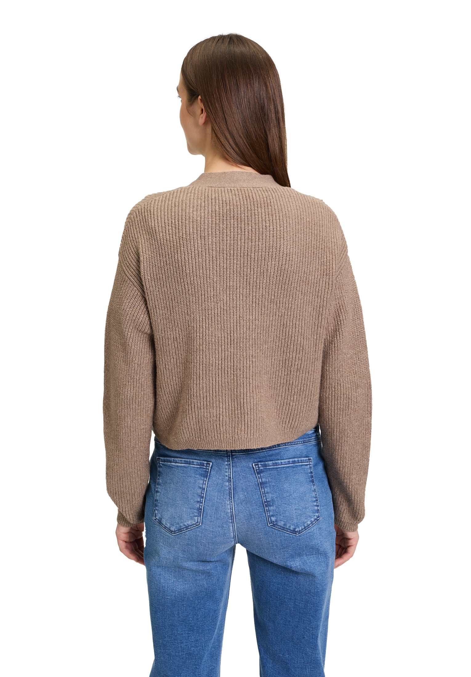 Cartoon Strickjacke »Cartoon Damen Basic-Strickjacke mit V-Ausschnitt«, Struktur