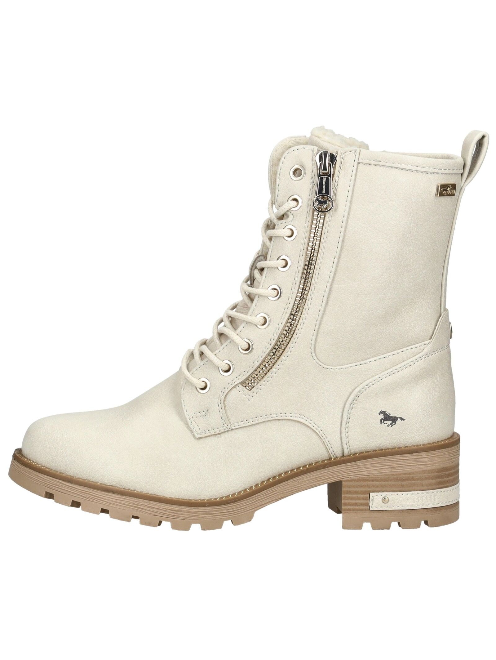 Mustang Shoes Schnürstiefelette "Mustang Shoes Stiefelette Lederimitat" günstig online kaufen