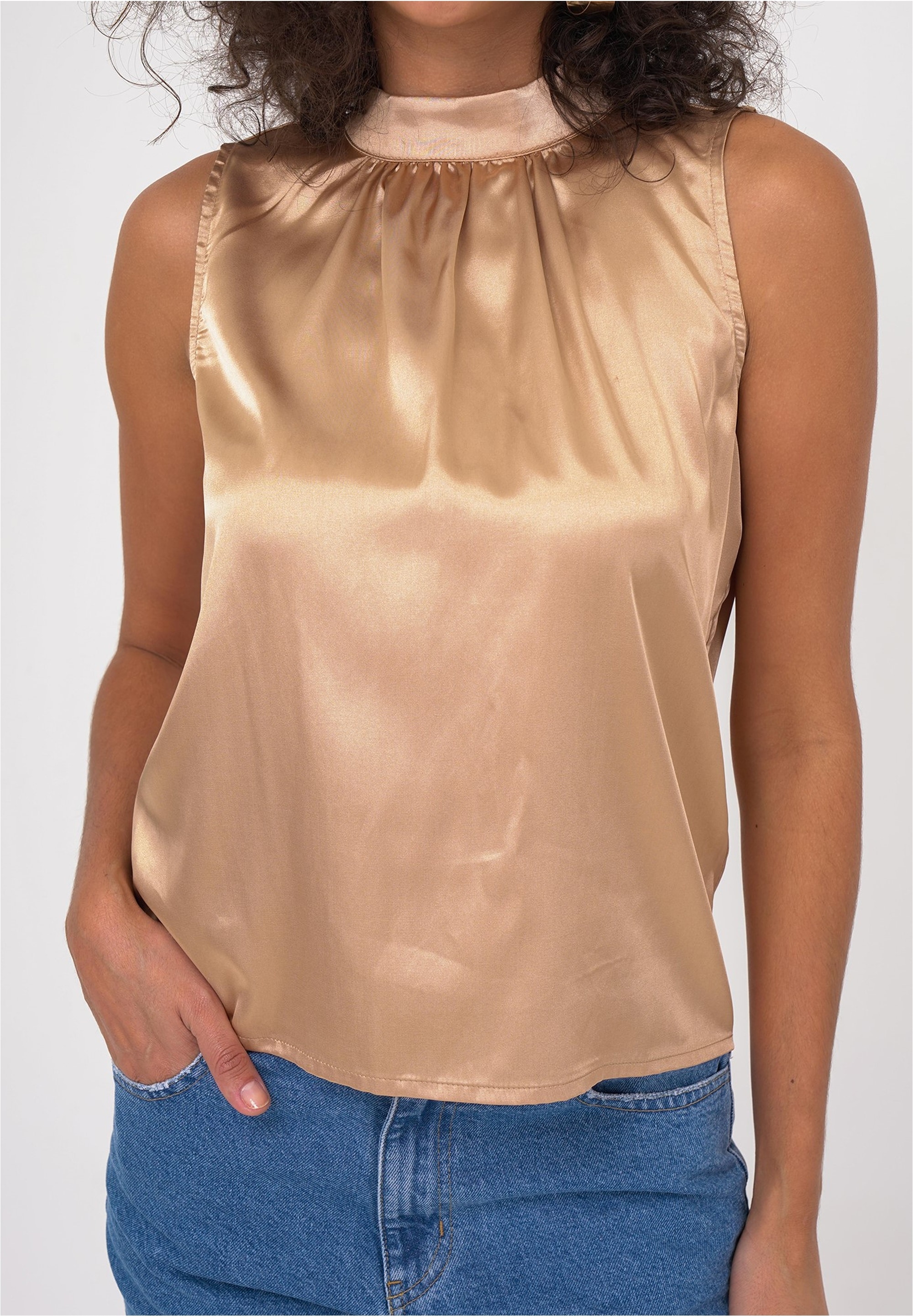 freshlions Klassische Bluse, mit hohem Kragen