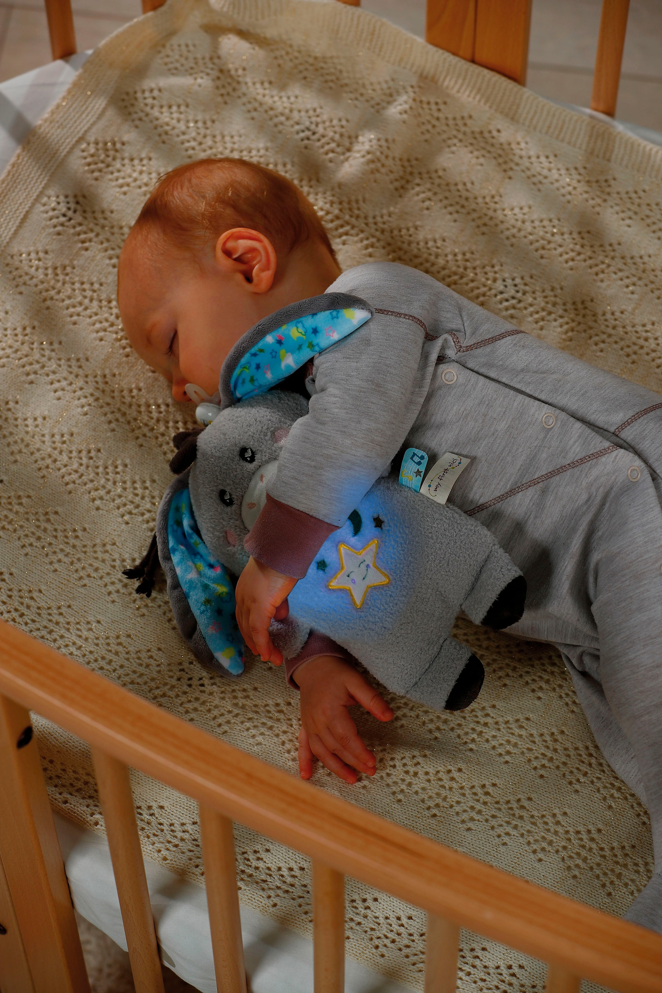 Nici Kuscheltier »My First NICI, Esel Littledoo 25 cm«, Baby Einschlafhilfe; mit Licht und Sound