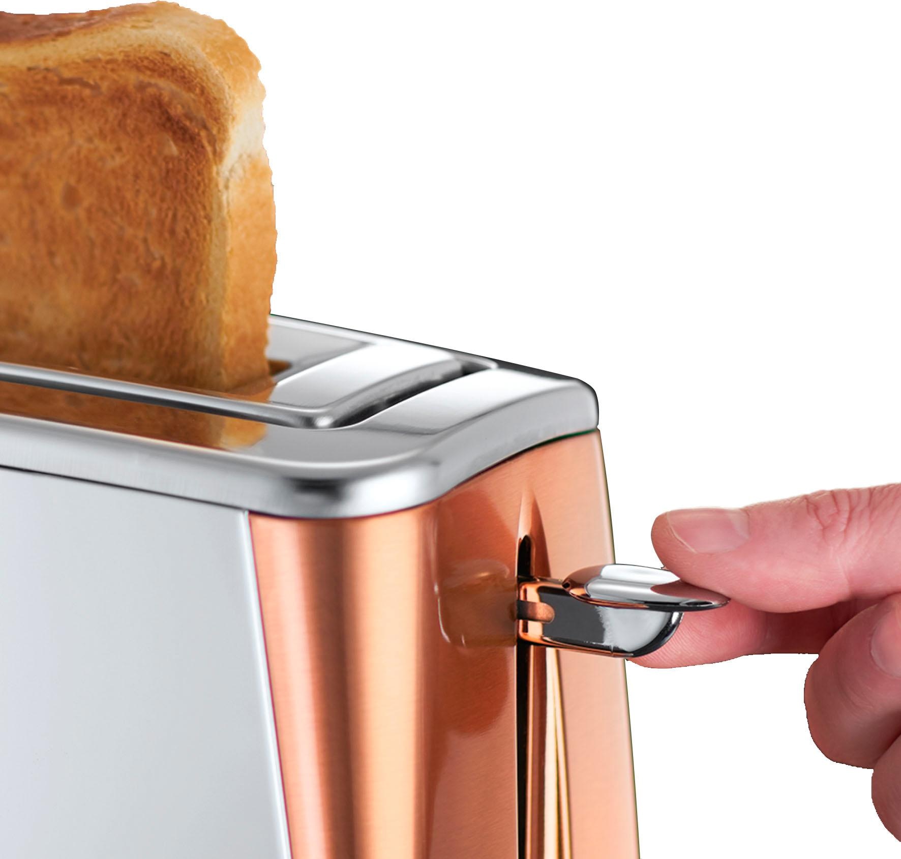 Copper langer W BAUR 1 1420 Toaster Accents Schlitz, 2 RUSSELL | »Luna für Scheiben, HOBBS 24310-56«, kaufen