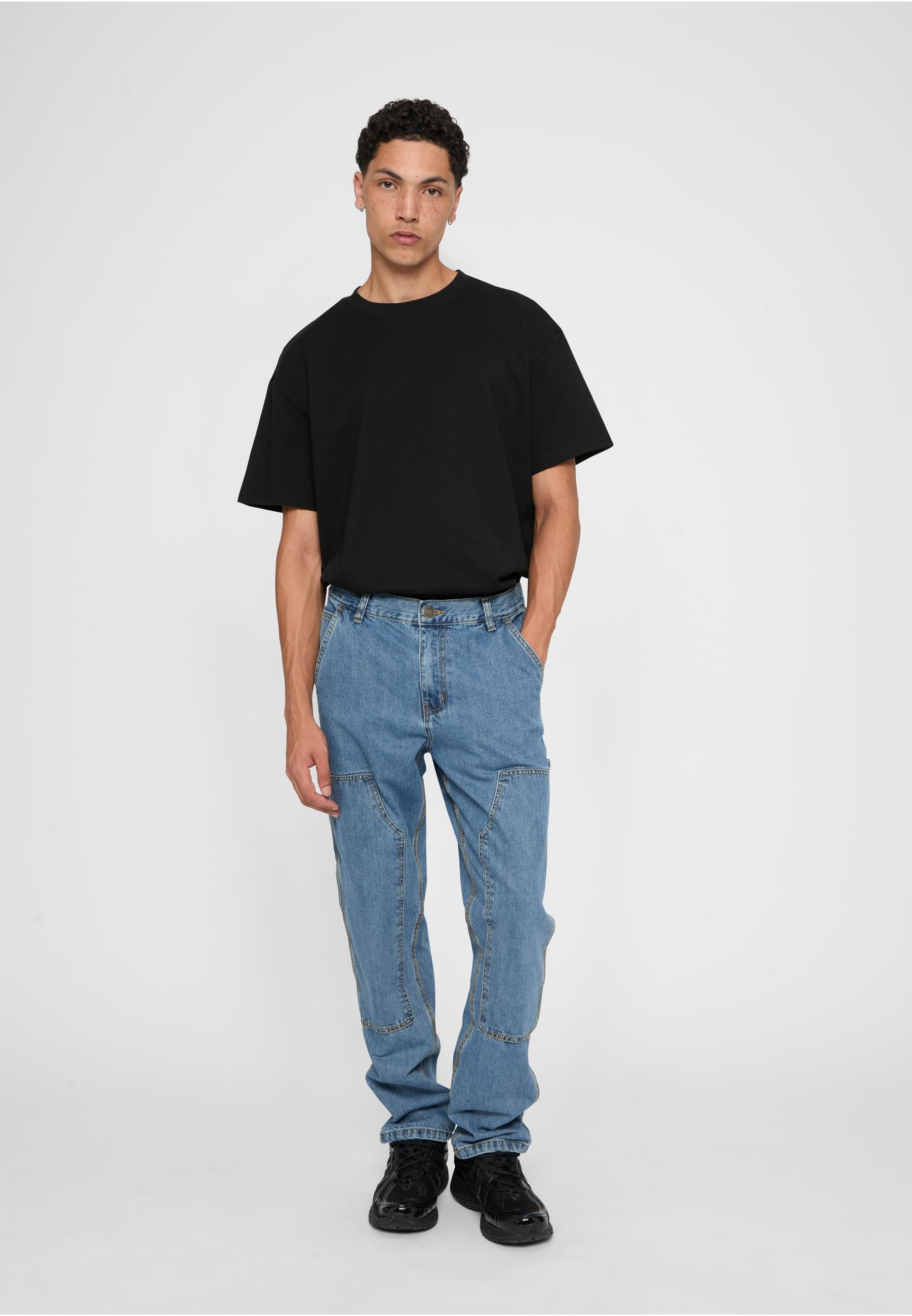 URBAN CLASSICS Bequeme Jeans »Urban Classics Herren Double Knee Jeans«, (1 tlg.)