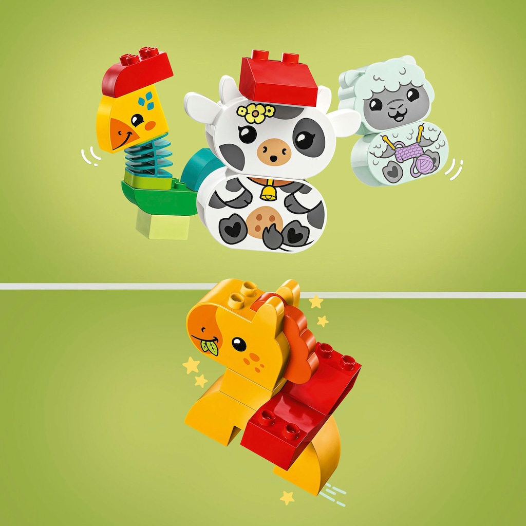 LEGO® Konstruktionsspielsteine »Tierzug (10412), DUPLO My First«, (19 St.)