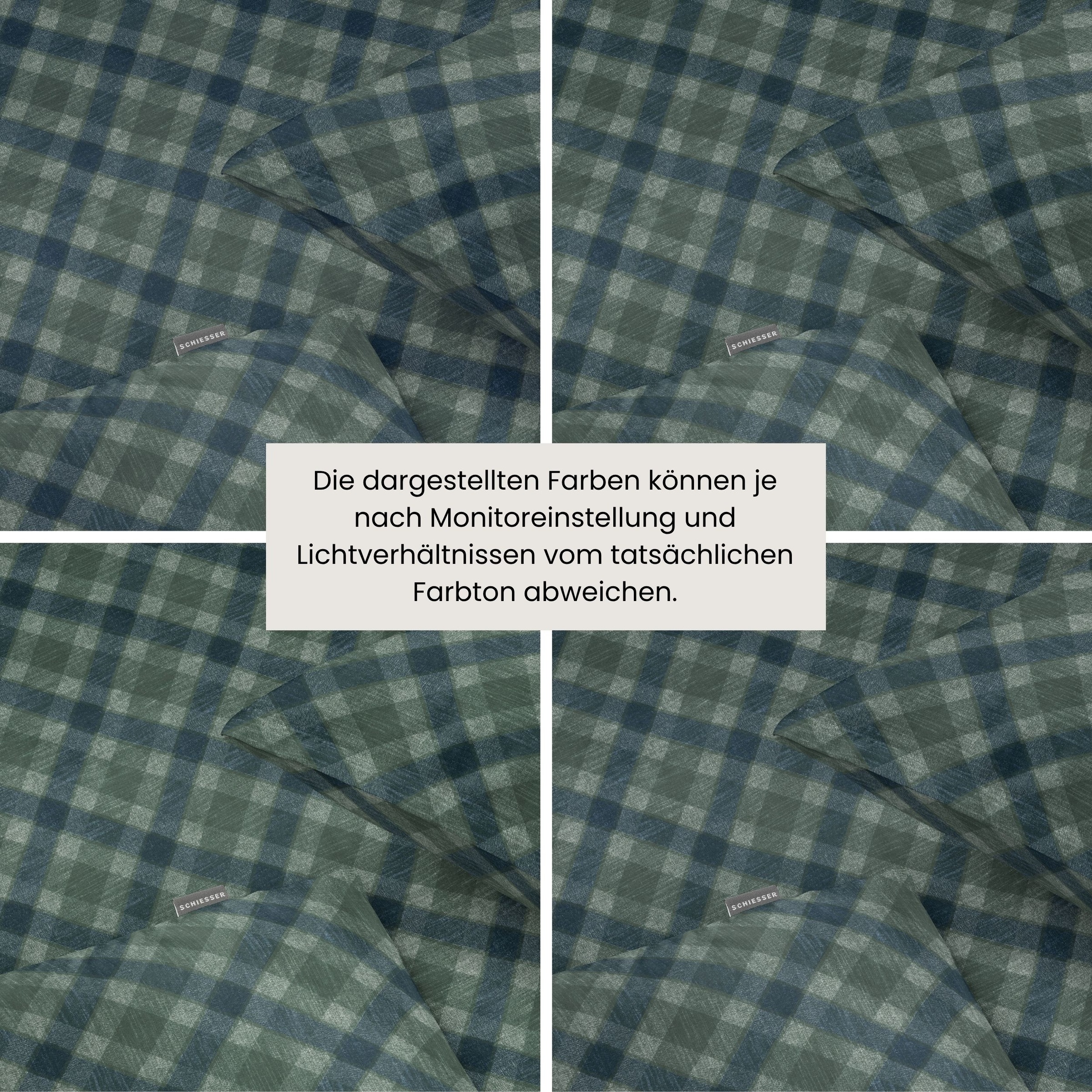 Schiesser Bettwäsche »Daniel aus weicher Baumwolle mit Karomuster« 2 OEKO-TEX® MADE IN GREEN