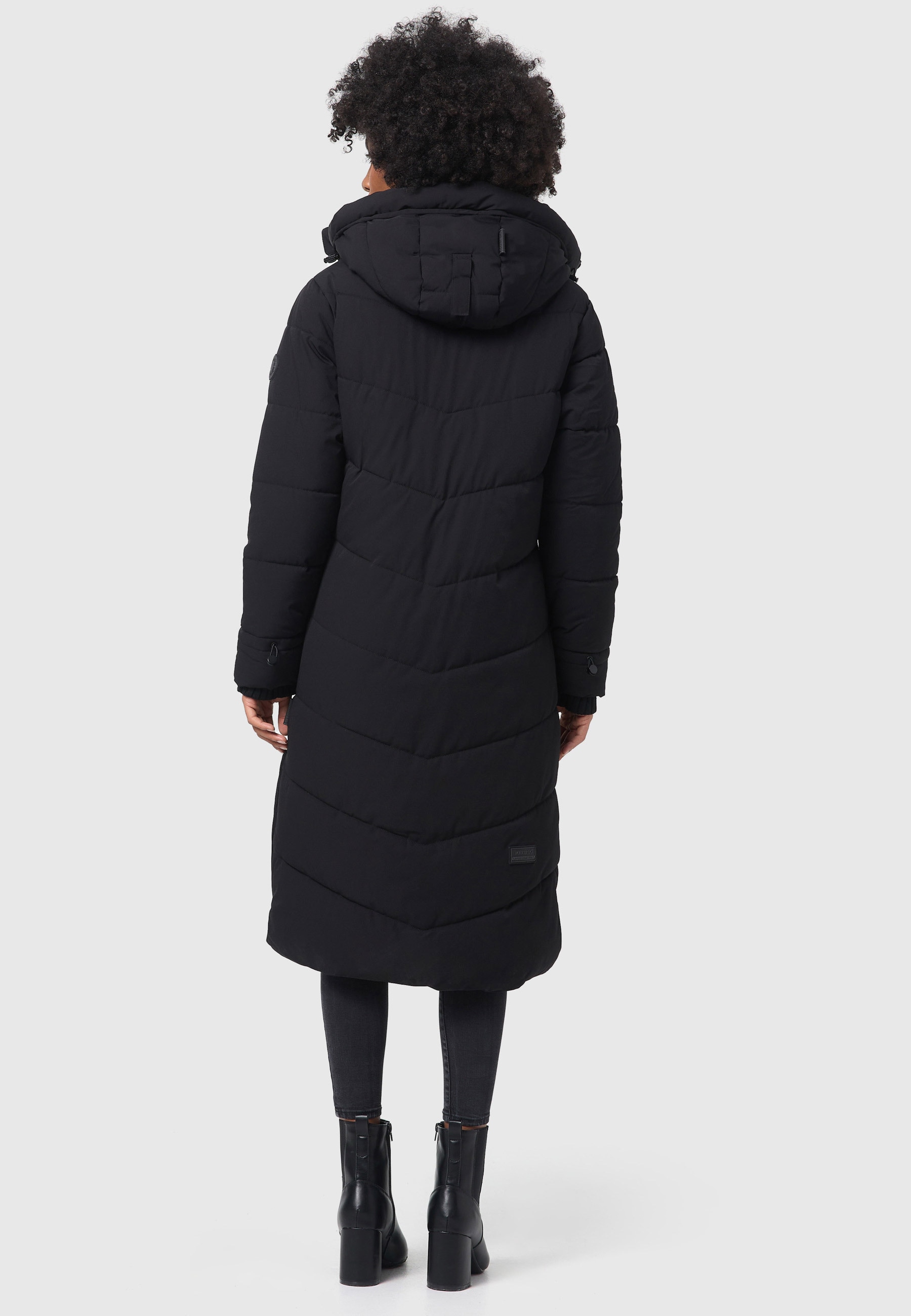 Marikoo Winterjacke »Benikoo«, langer Winter Mantel gesteppt