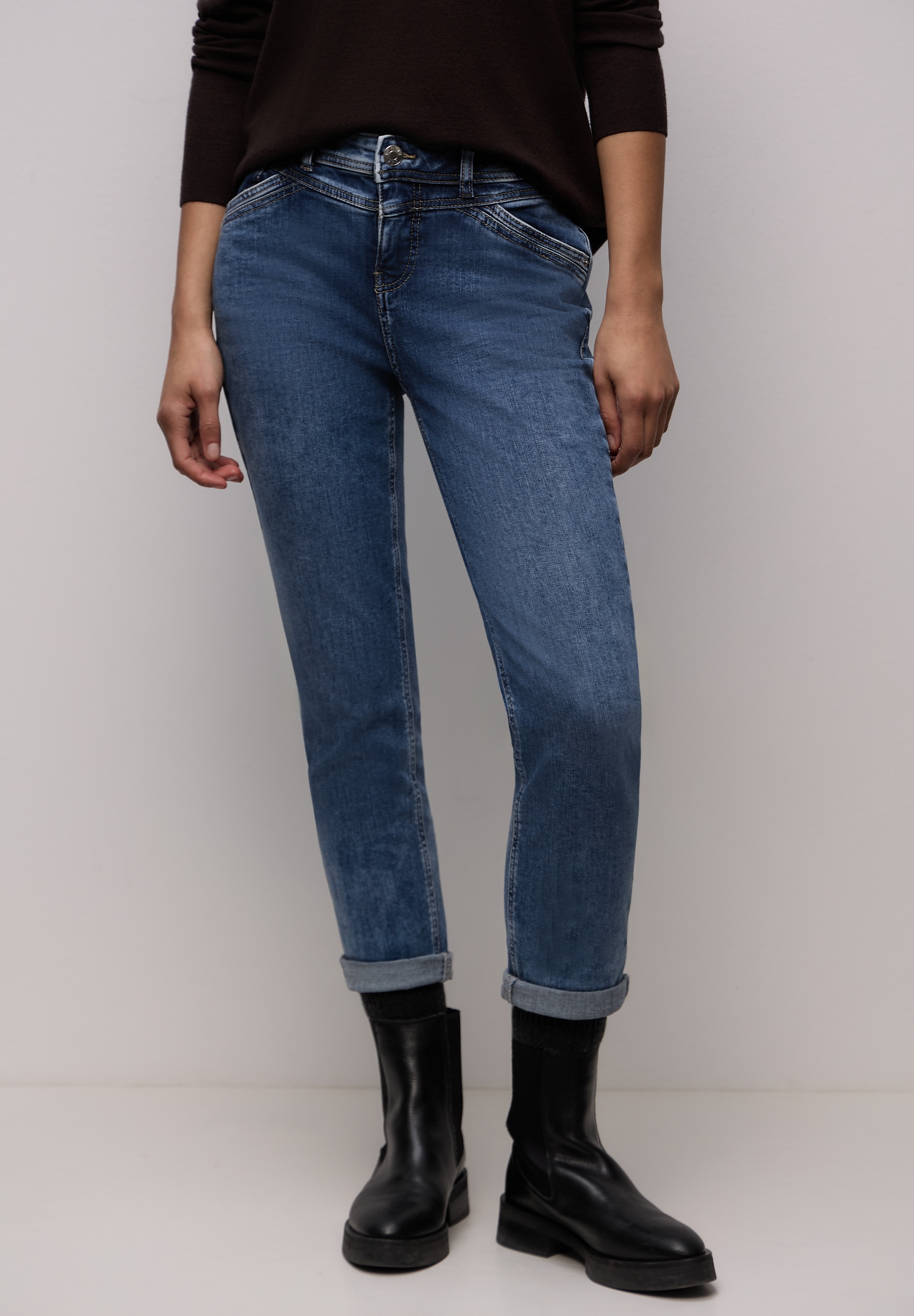 STREET ONE Loose-fit-Jeans 5-Pocket-Style