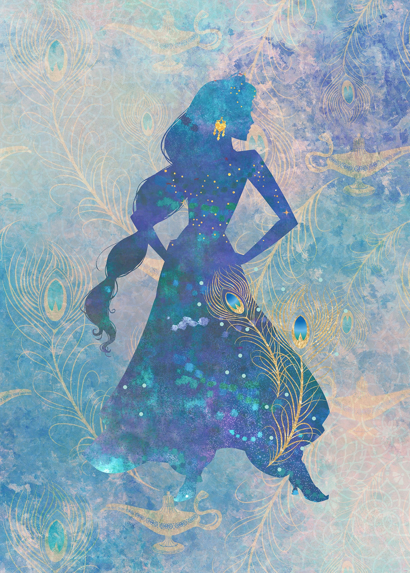 Komar Vliestapete »Jasmin Silhouette« 200x28...