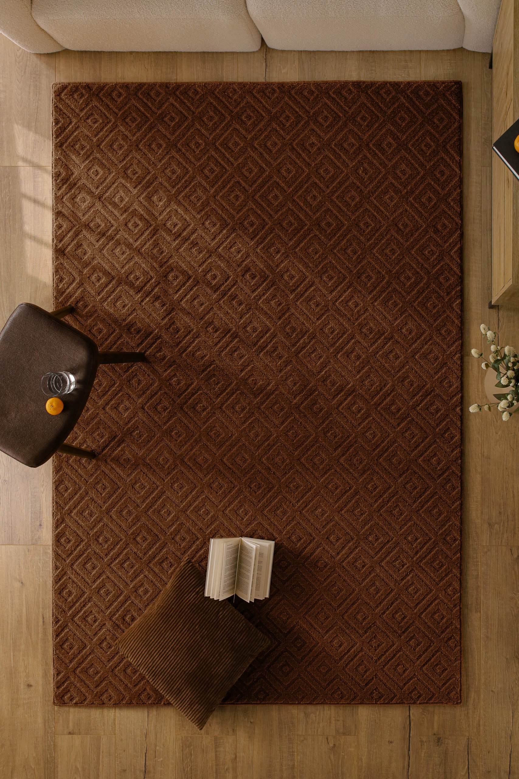 Wecon home Teppich "Castello TWO" rechteckig 7 mm Höhe Schurwolle, Kurzflor günstig online kaufen