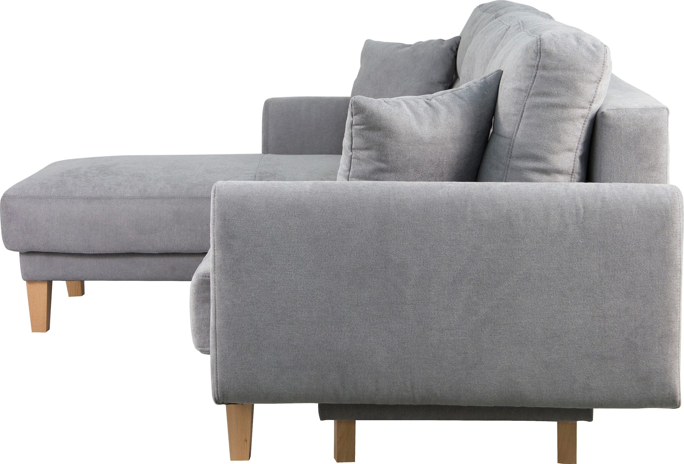 Home affaire Ecksofa »TRIPLO optionale Schlafsofa mit Bettkasten, Maße B/T/H: 234/164/89 cm«, L-Form wahlweise mit Bettfunktion - Liegefläche 132x210 cm