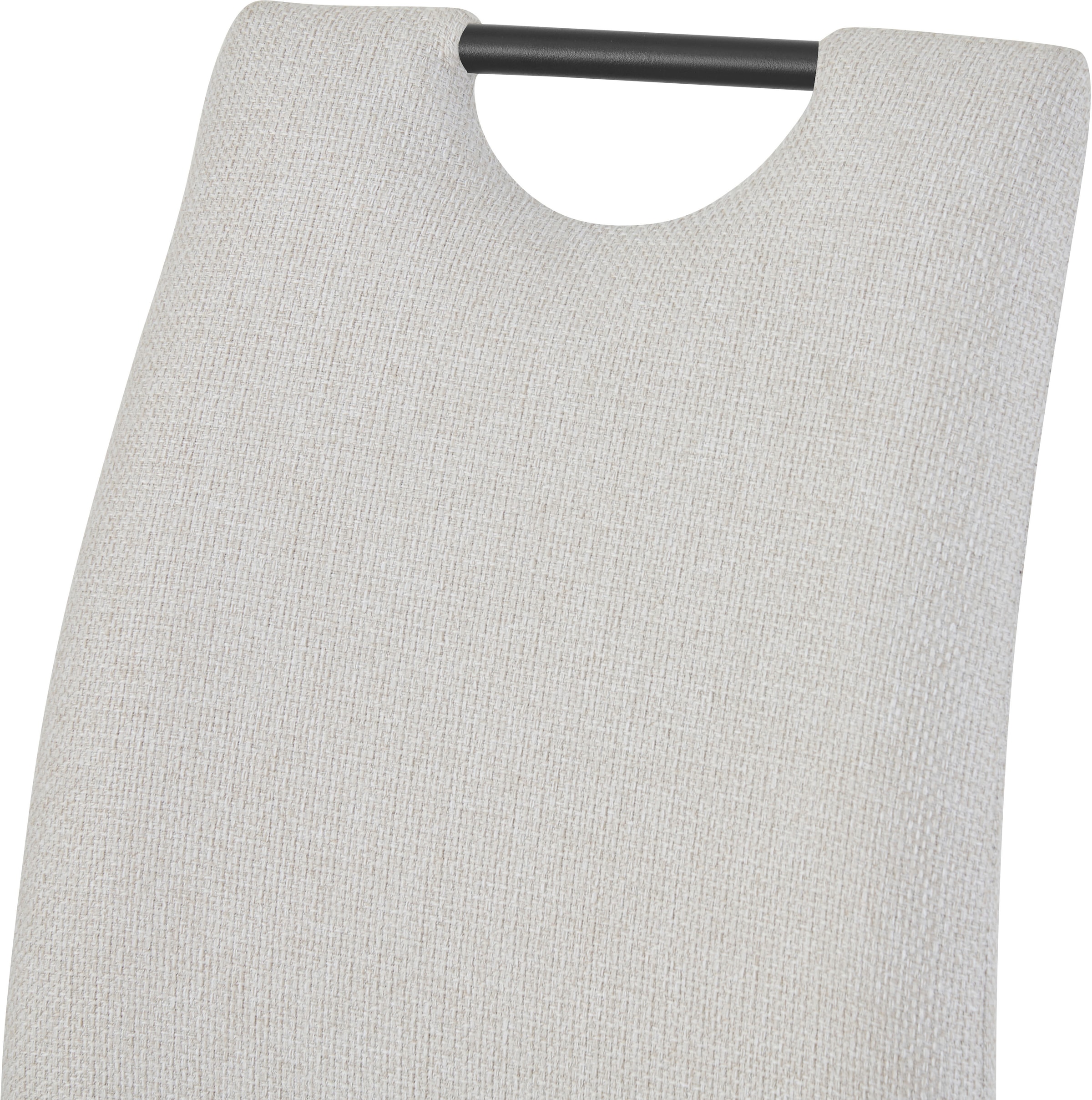 Home affaire Esszimmerstuhl »KANATA, 2er Set, mit Metallgestell in matt schwarz« (Set) 2 Stk.in verschiedenen Farben, Belsatbarkeit pro Stuhl 120 kg, mit Griffloch