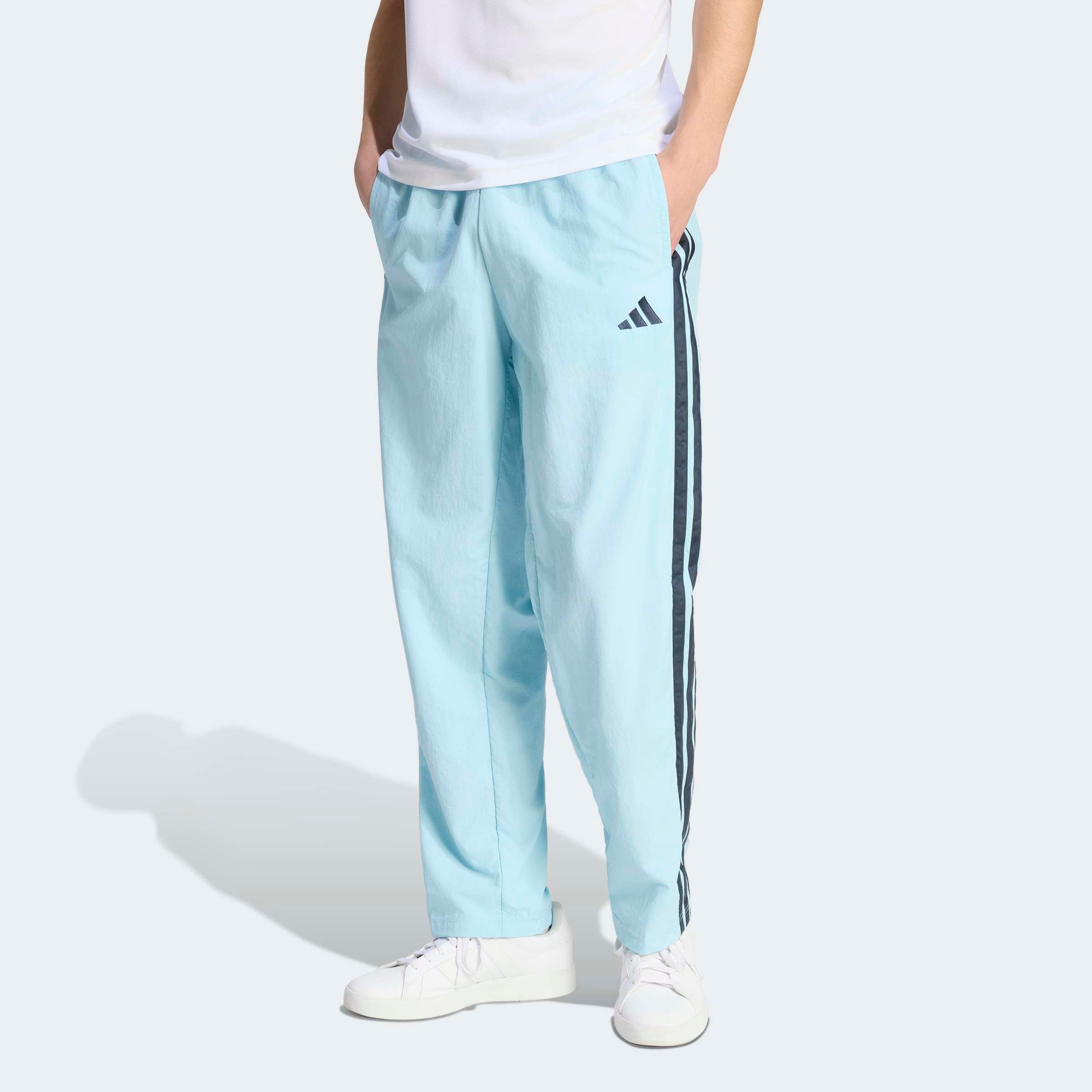 adidas Sportswear Sporthose "ESSENTIALS 3-STREIFEN WOVEN OPEN HEM" günstig online kaufen