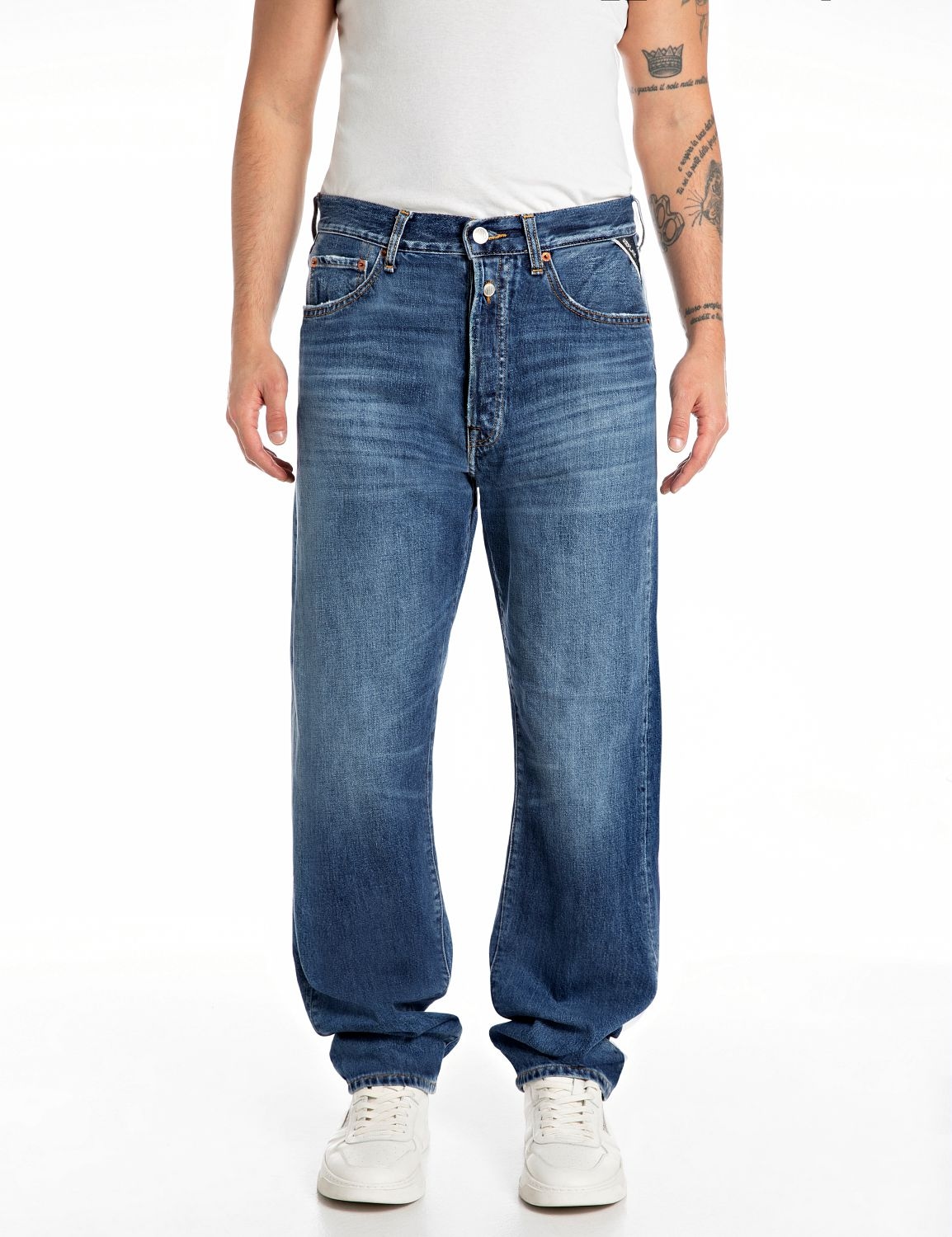 Replay "M9Z1 9Zero1 90´s Straight Fit" mit Washed-Look günstig online kaufen
