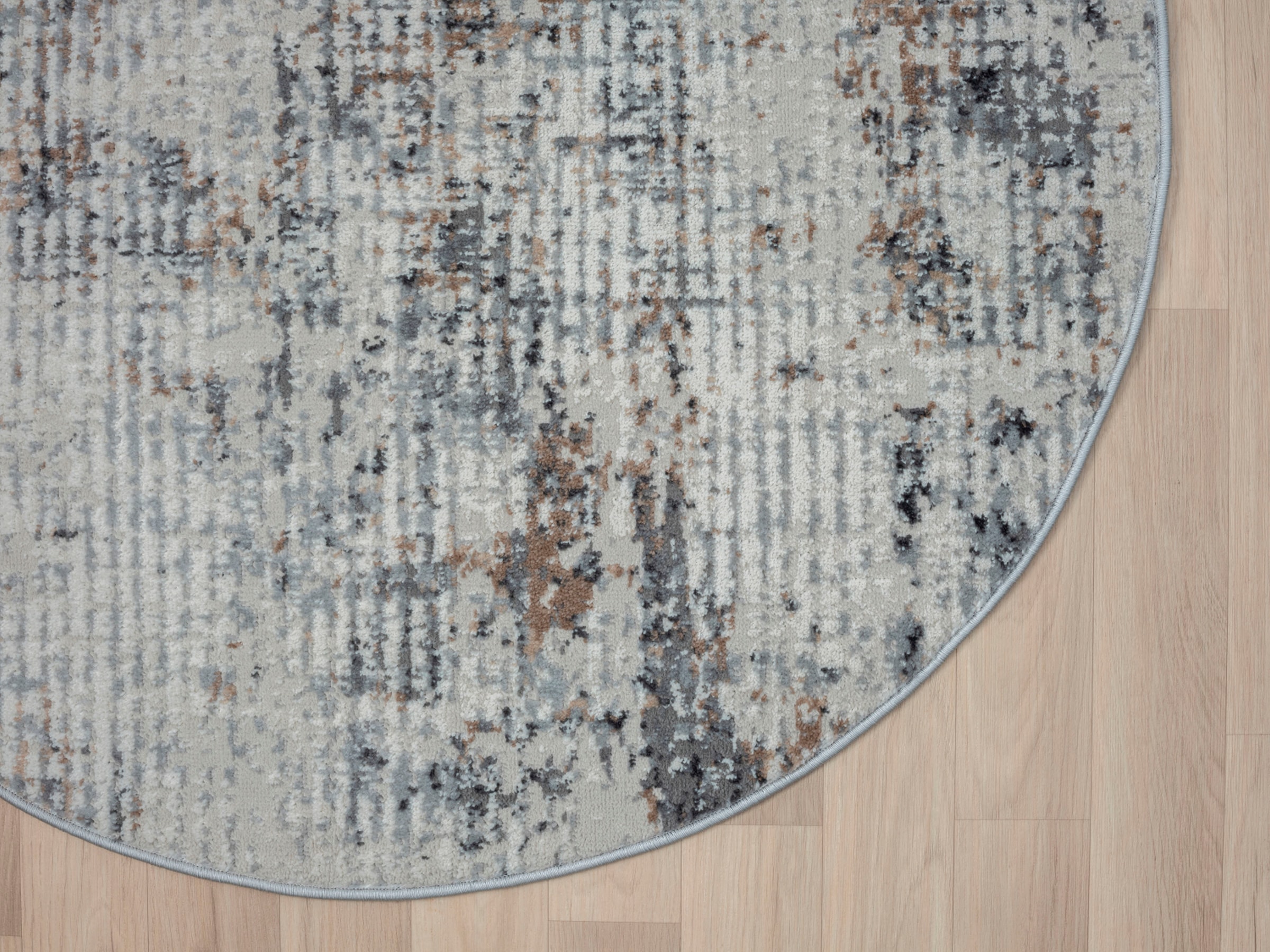Myflair Möbel & Accessoires Teppich »My Joy«, rund, 8 mm Höhe, Kurzflor, Scandi-Design, besonders weich durch Microfaser