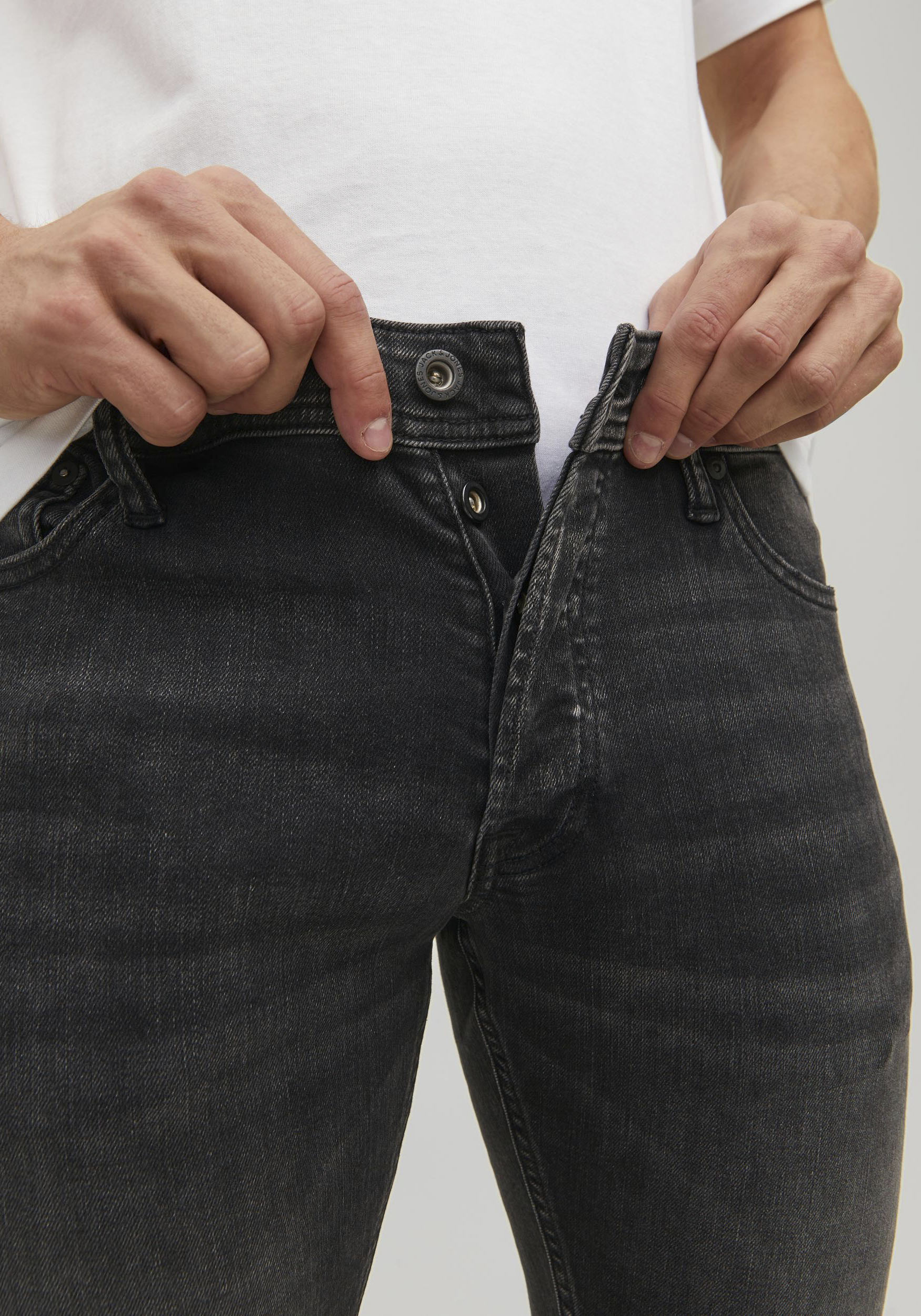 Thumbnail - Jack & Jones Slim-fit-Jeans "JJIGLENN – Jeans mit Stretch und figurbetonter Silhouette", Used, modisch, slim fit, Denim/...