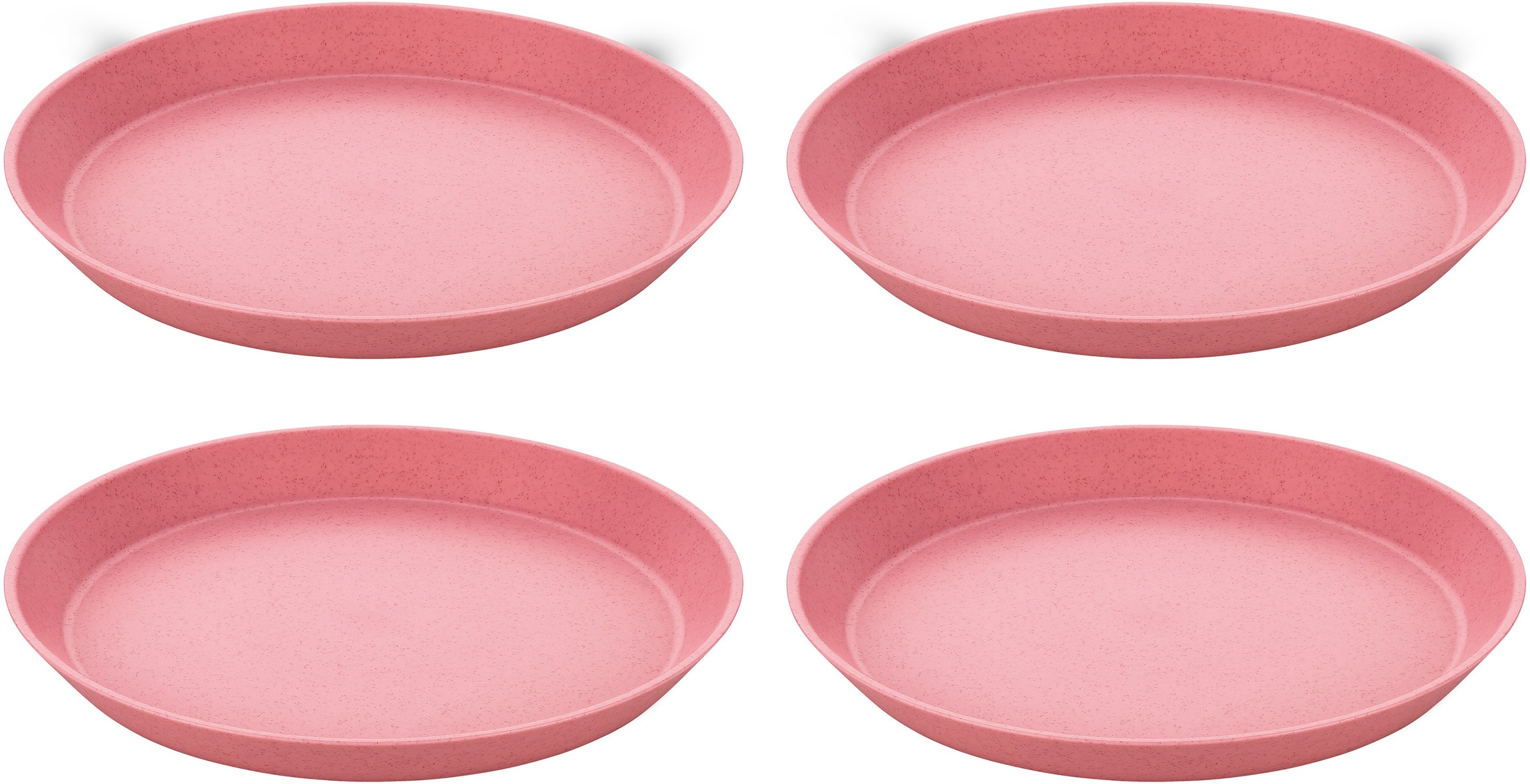 KOZIOL Kunststoffteller »CONNECT PLATE«, (Set, 4 St., 4x Kleiner Teller 205mm), 100% recycelbar,100% made in Germany, Ø 20,5 cm