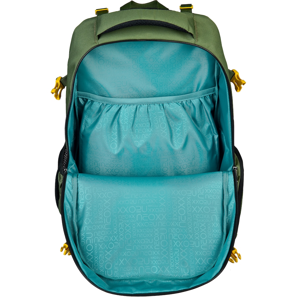 neoxx Schulrucksack »Active, Ready for Green«, reflektierende Details