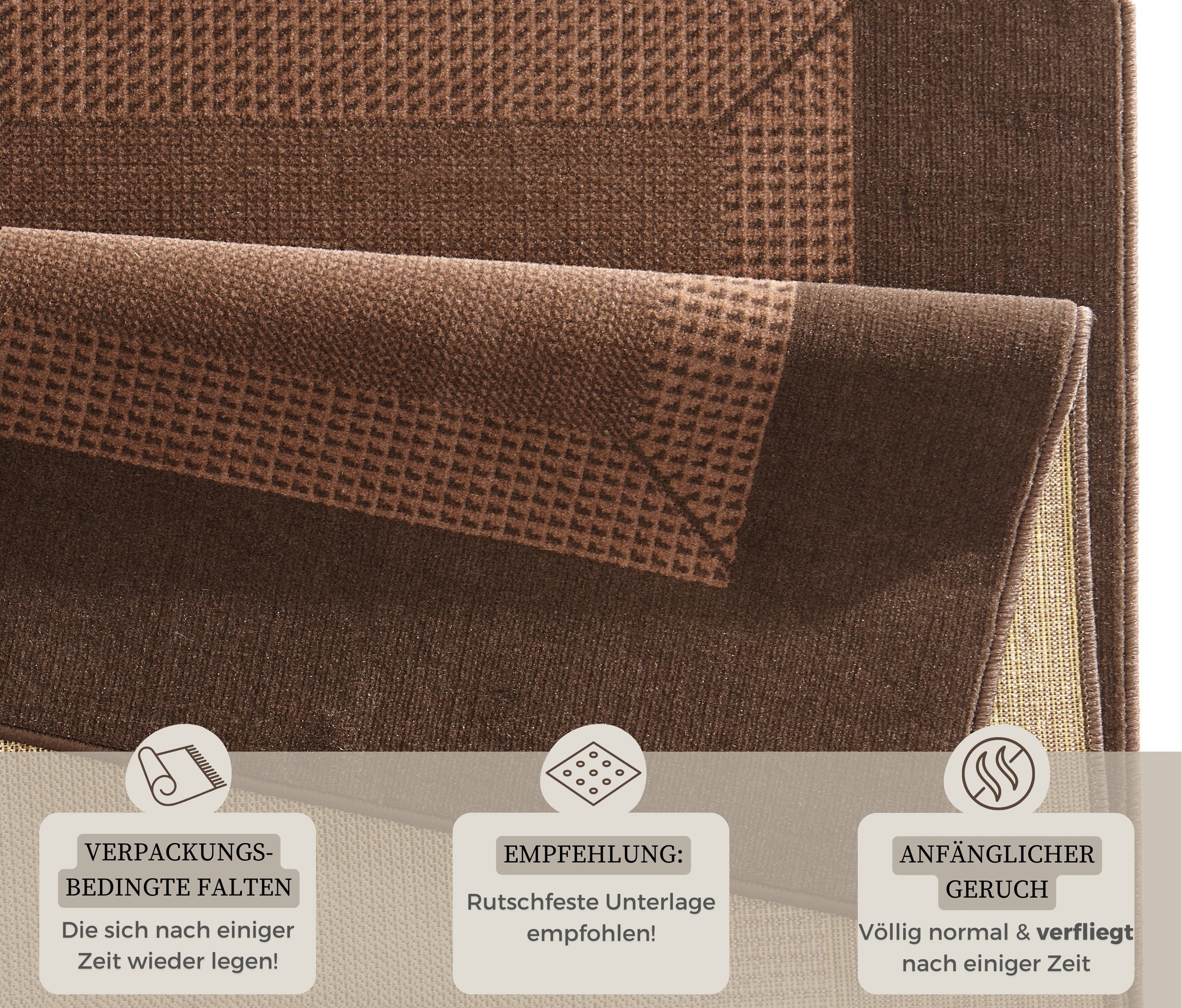 HANSE Home Teppich »Band«, rechteckig, 9 mm Höhe, Kurzflor, weich, Läufer Größen, Wohnzimmer, Schlafzimmer, Esszimmer