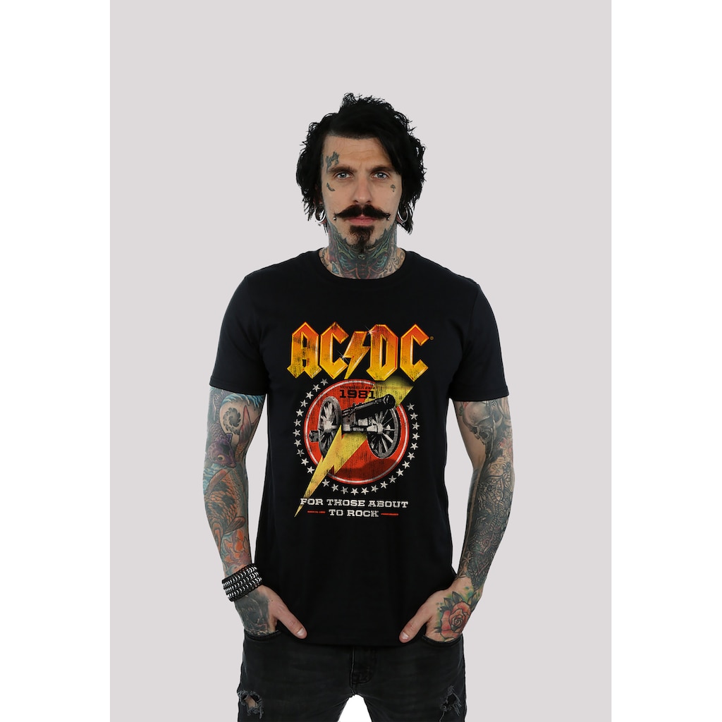 F4NT4STIC T-Shirt »ACDC For Those About To Rock 1981 für Kinder & Herren«