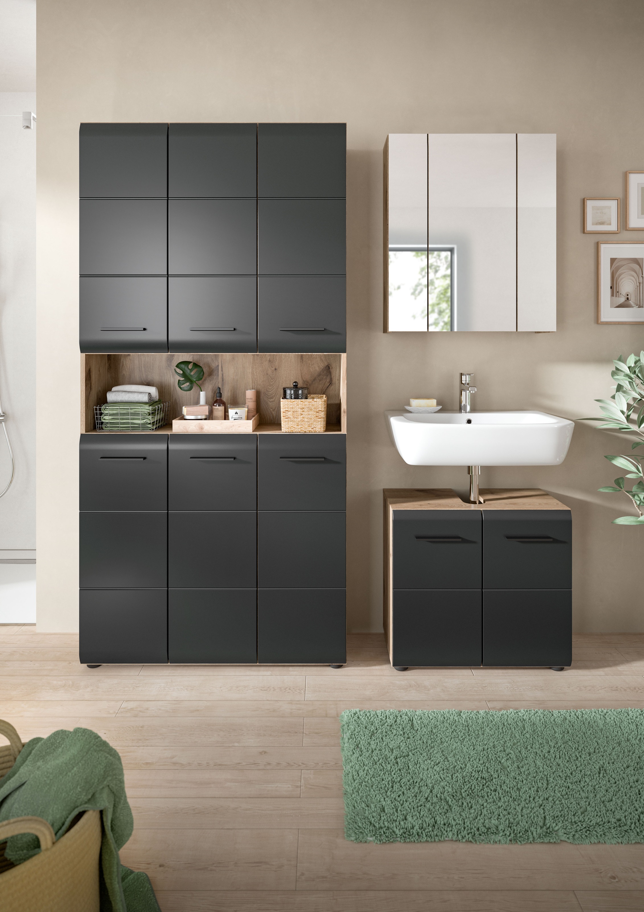 welltime Badezimmer-Set Set, 4 Stk. tlg. günstig online kaufen