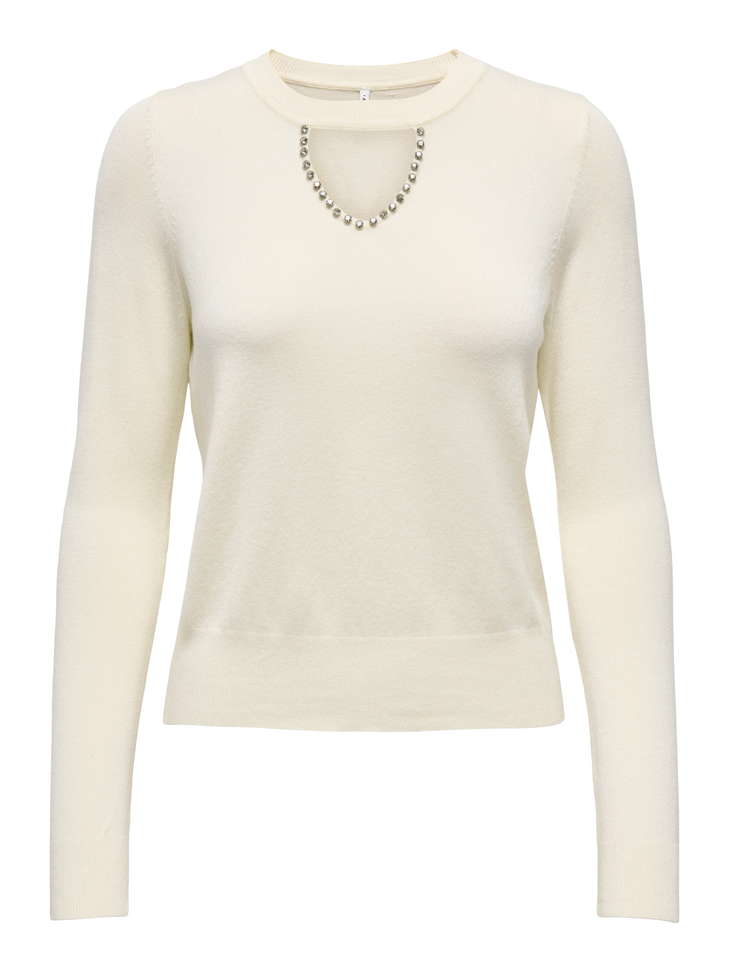 ONLY Rundhalspullover "ONLVENICE LIFE LS PEEKABOO BLING CC KNT" günstig online kaufen