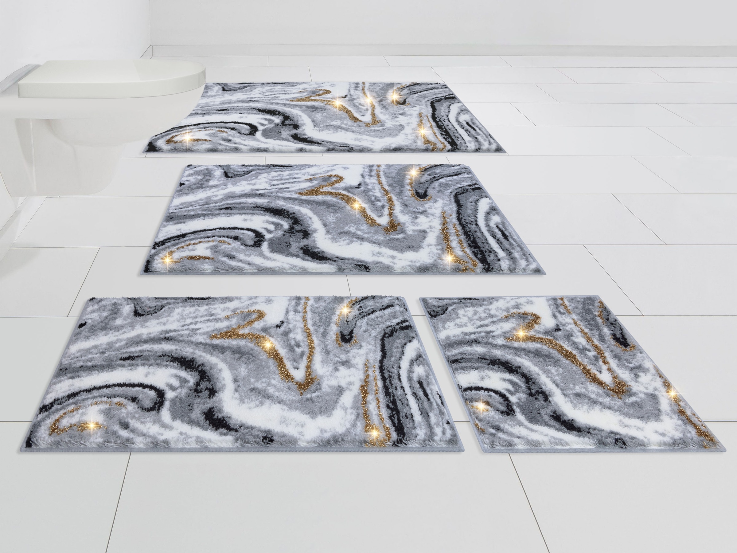 OTTO home Badematte "Gloria" Höhe 20 mm rutschhemmend beschichtet fußbodenh günstig online kaufen