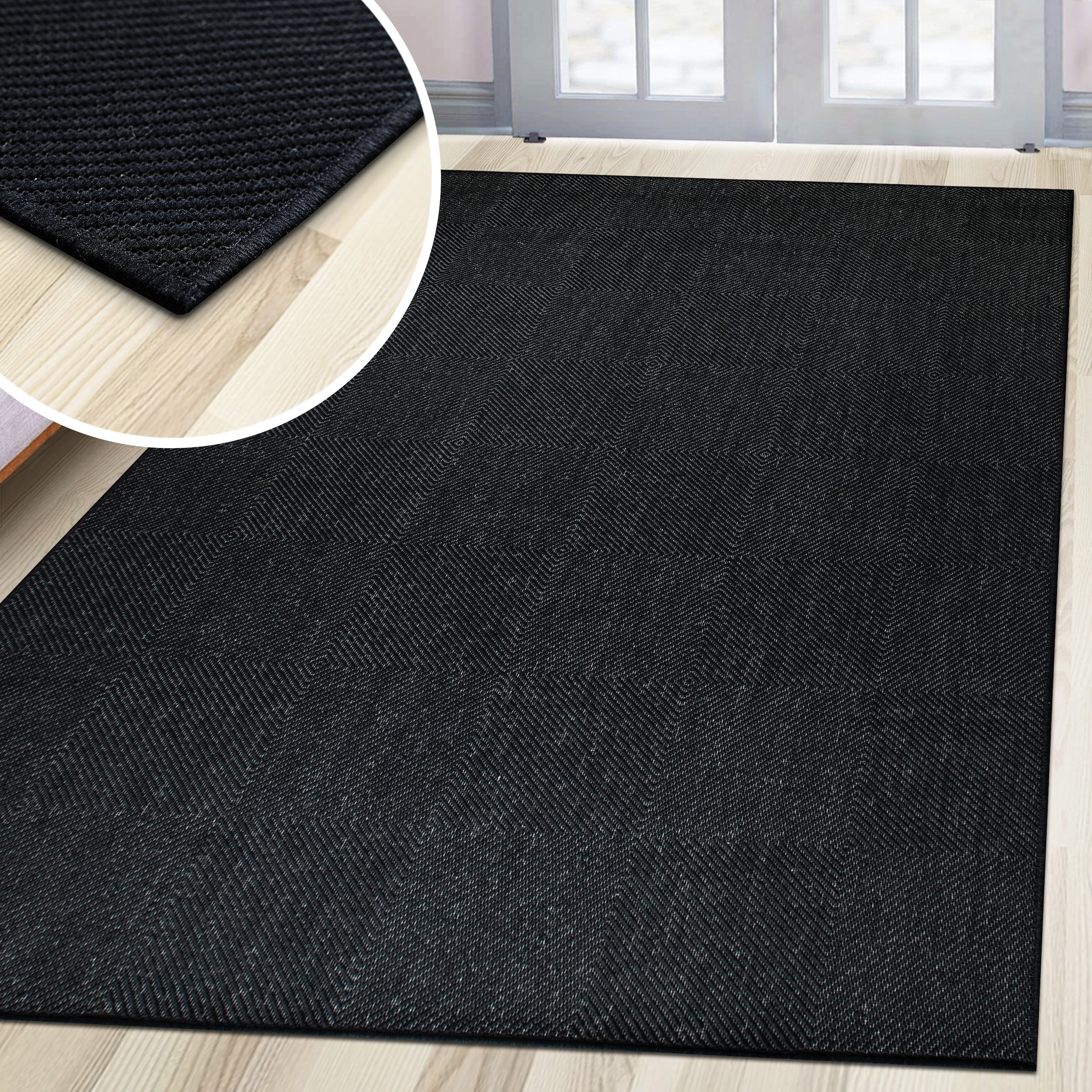 my home Teppich »Anna, auch als Läufer erhältlich«, rechteckig, 3 mm Höhe, In- und Outdoor geeignet, Sisal-Optik, Wetterfest & UV-beständig
