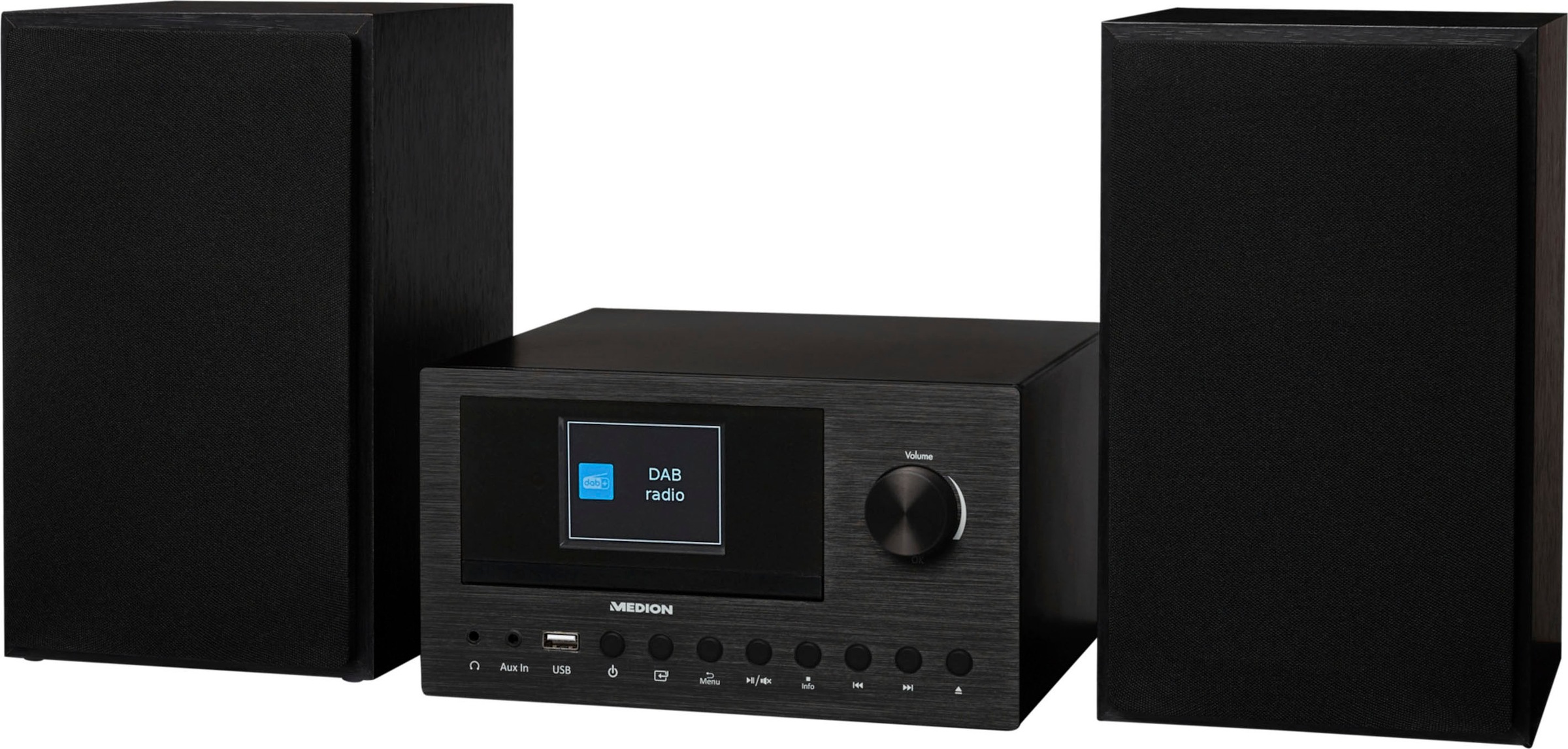 Medion® Digitalradio (DAB+) »LIFE® P85003 Audio System-«, (Bluetooth-WLAN Digitalradio (DAB+)-AM-Tuner-FM-Tuner-UKW mit RDS-Internetradio 30 W)