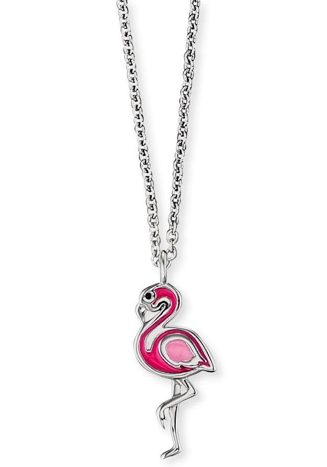 Herzengel Kette mit Anhänger »Flamingo, HEN-FLAMINGO«, mit Emaille kaufen |  BAUR