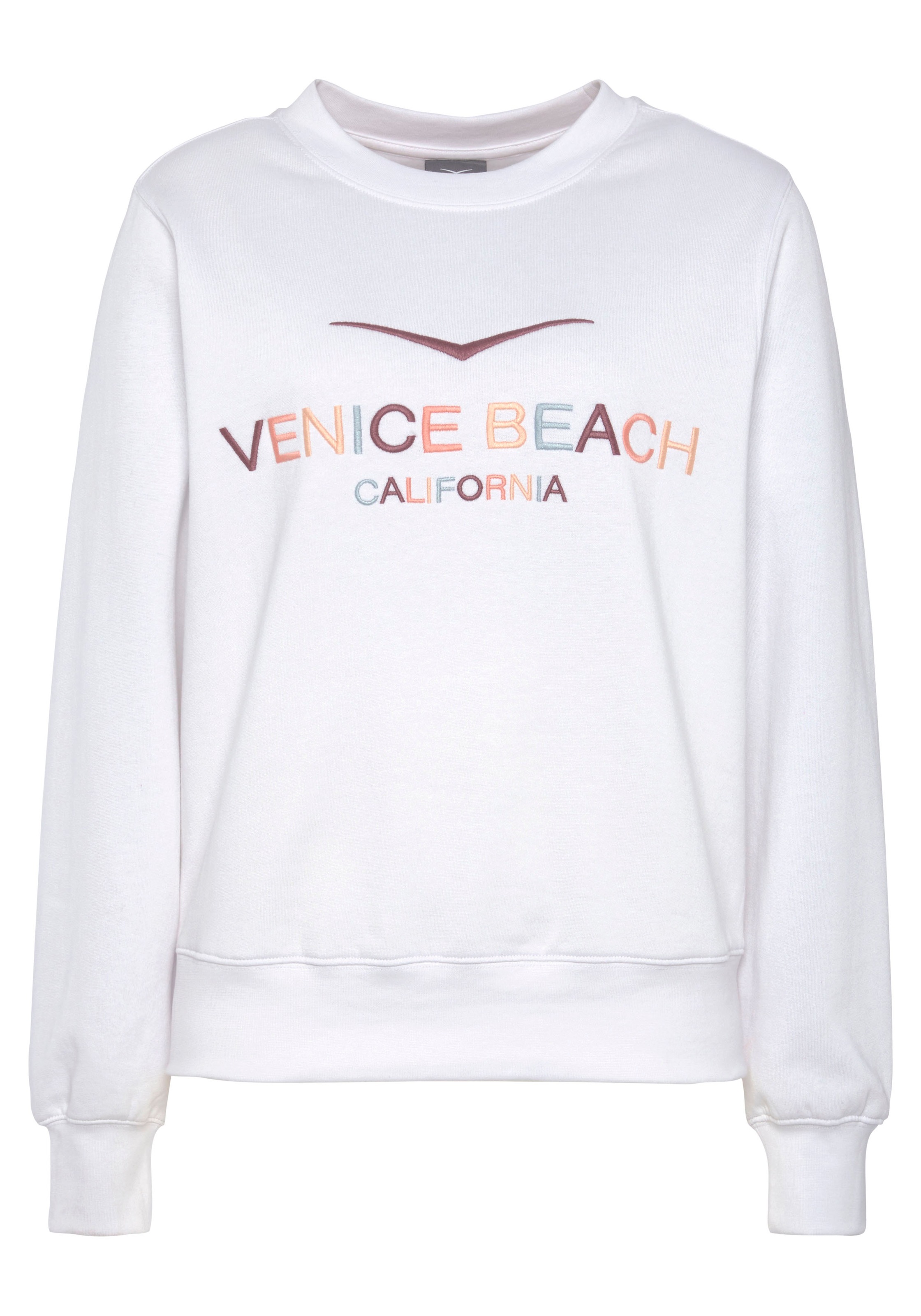 Venice Beach Sweatshirt, mit großer Logostickerei, sportlich-casual günstig online kaufen