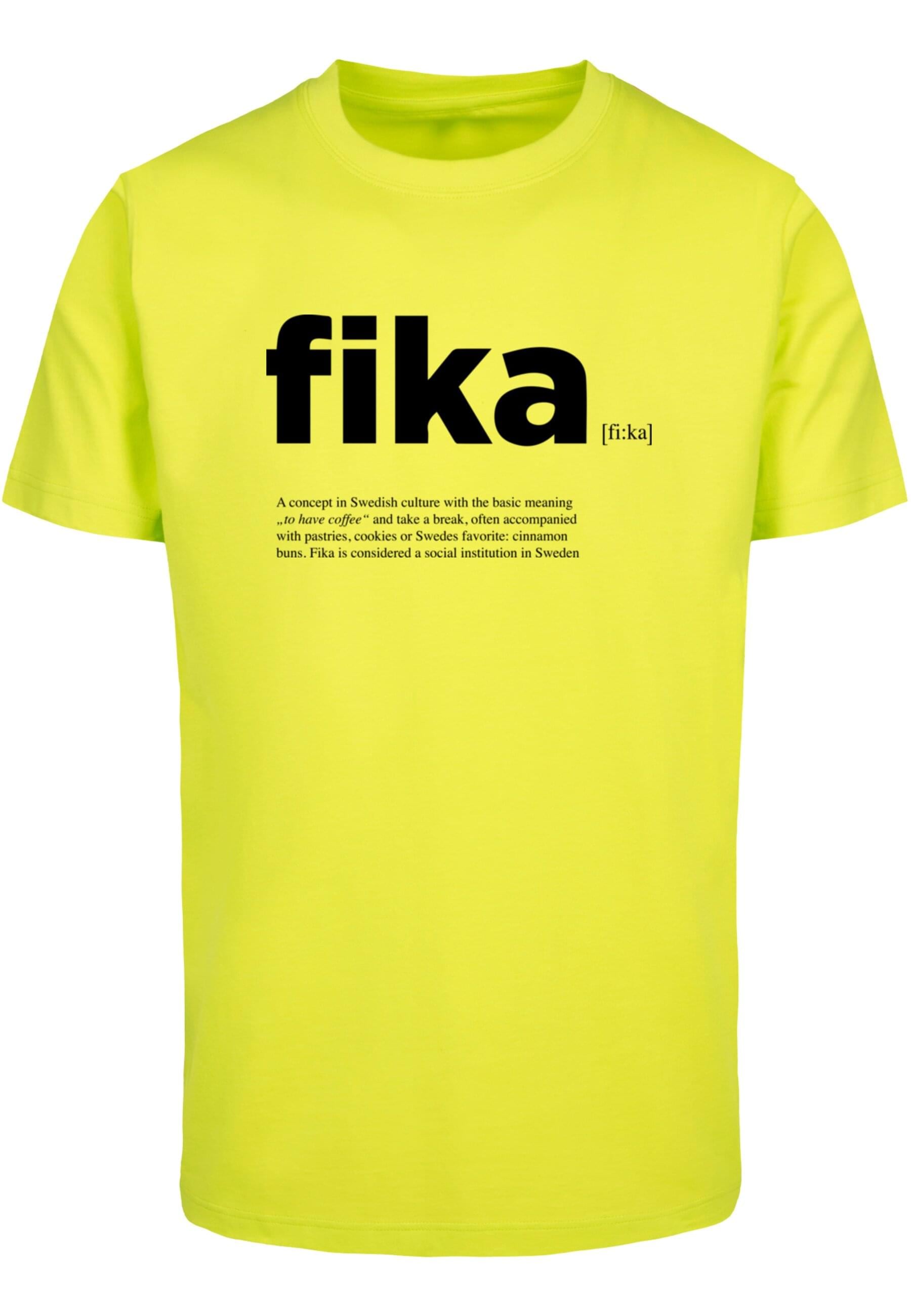 MisterTee Kurzarmshirt "MisterTee Herren Fika Definition Tee" günstig online kaufen