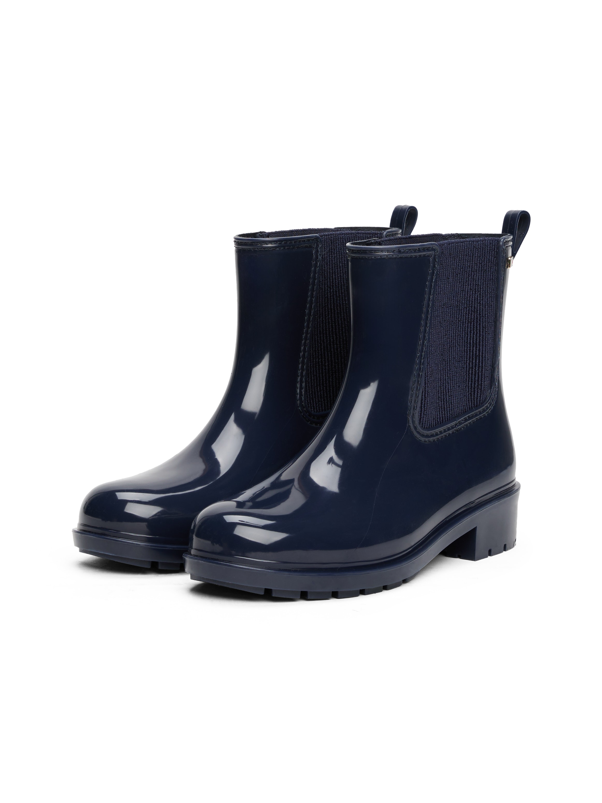 Tommy Hilfiger Chelseaboots "FLAG HARDWARE RAINBOOT", Blockabsatz, Schlupfb günstig online kaufen