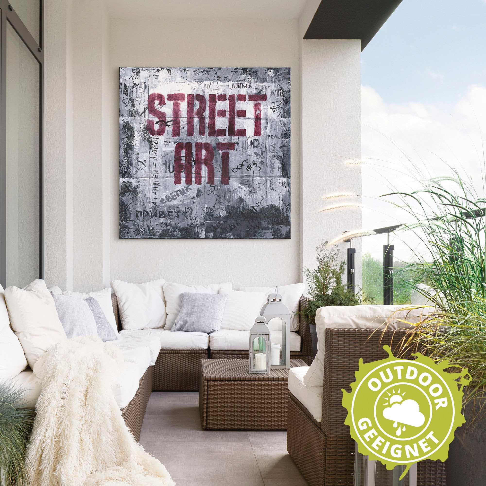 Artland Wandbild »Street Art - Straßenkunst«, Sprüche & Texte, (1 St.), als Alubild, Outdoorbild, Leinwandbild in verschied. Größen