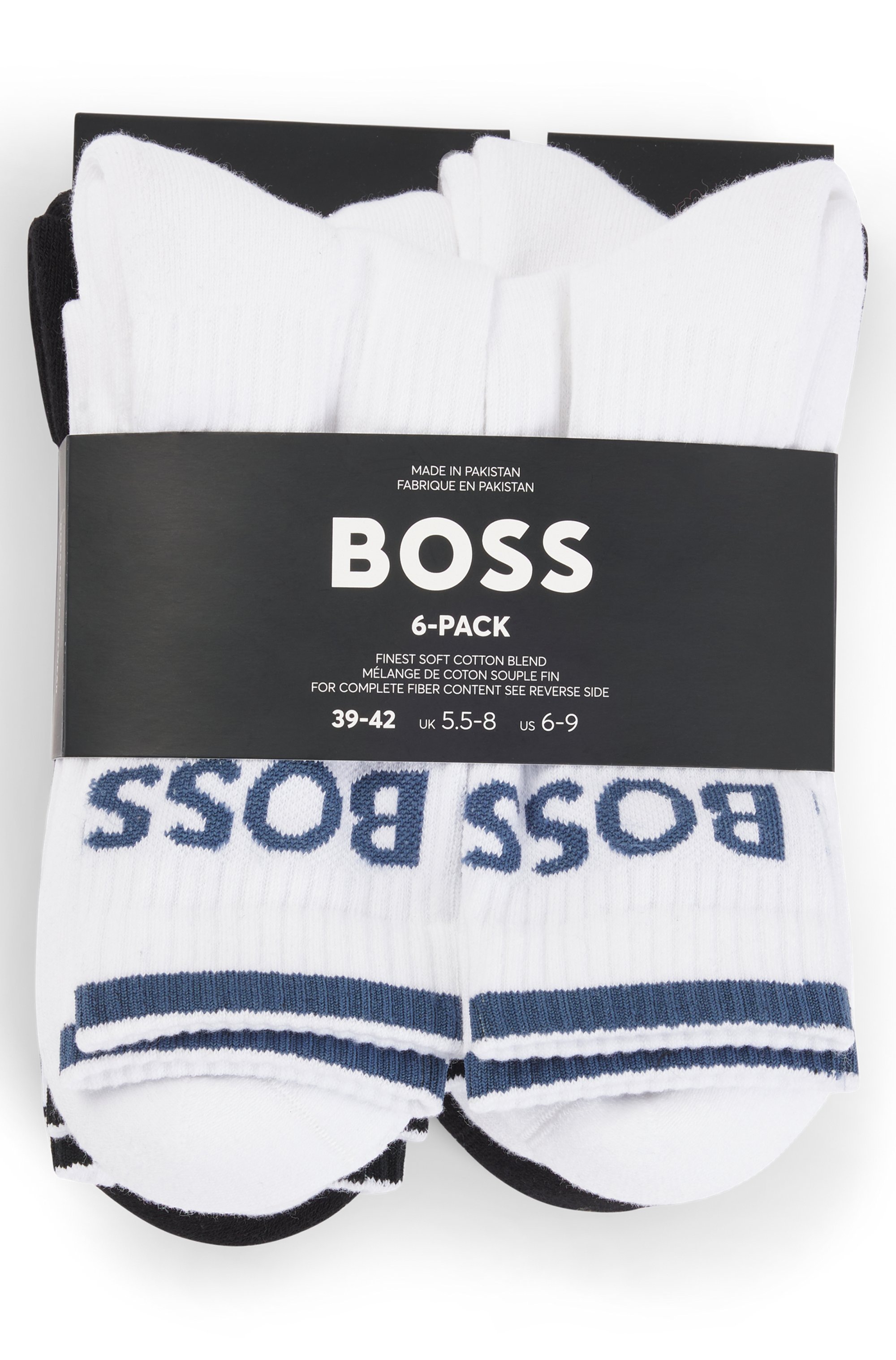 BOSS Businesssocken "6P QS Stripe CC", (Packung, 6 Paar, 6er), mit BOSS Sch günstig online kaufen