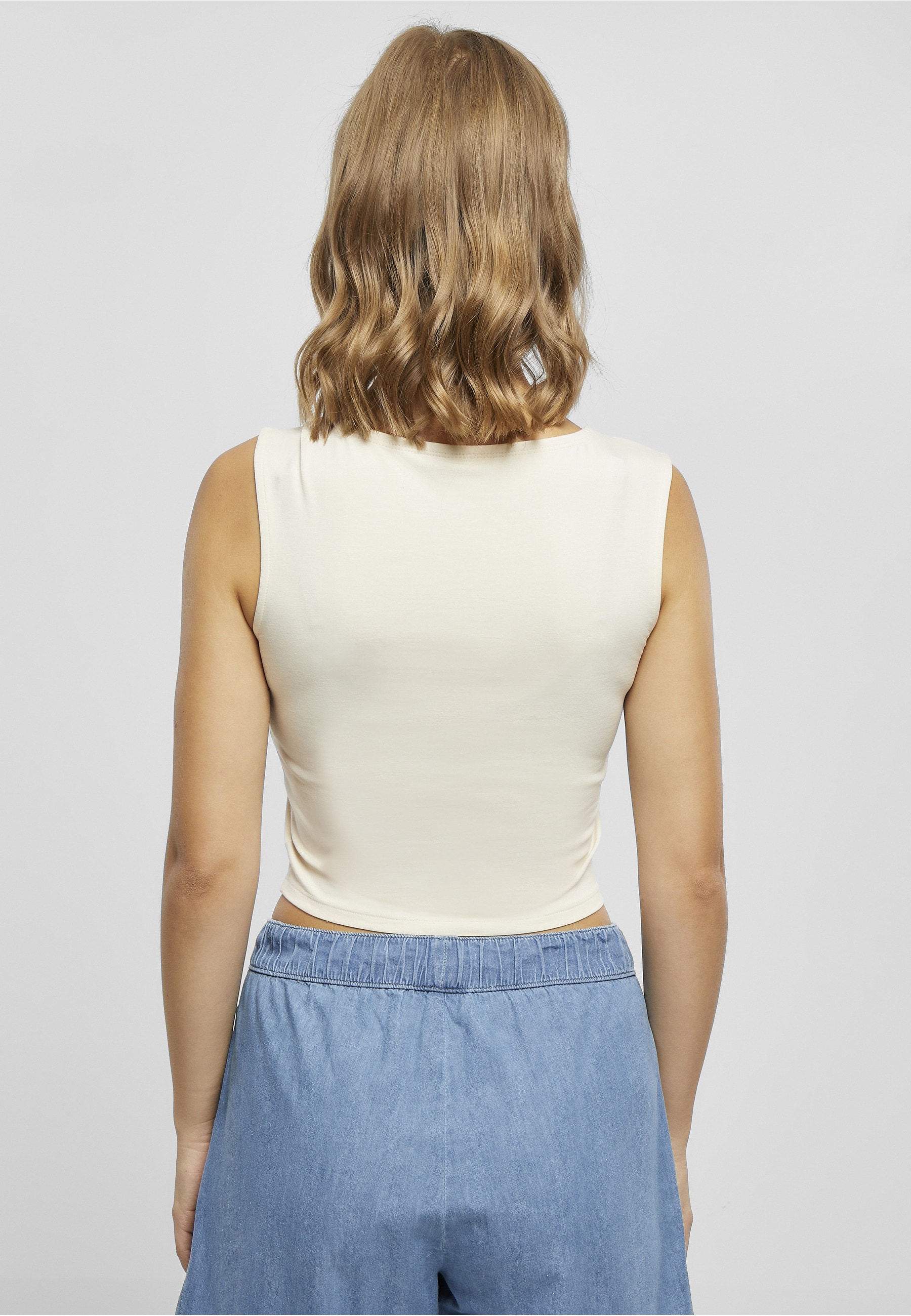 URBAN CLASSICS Tanktop »Urban Classics Damen Ladies Short Corsage Top« 1 Stk.