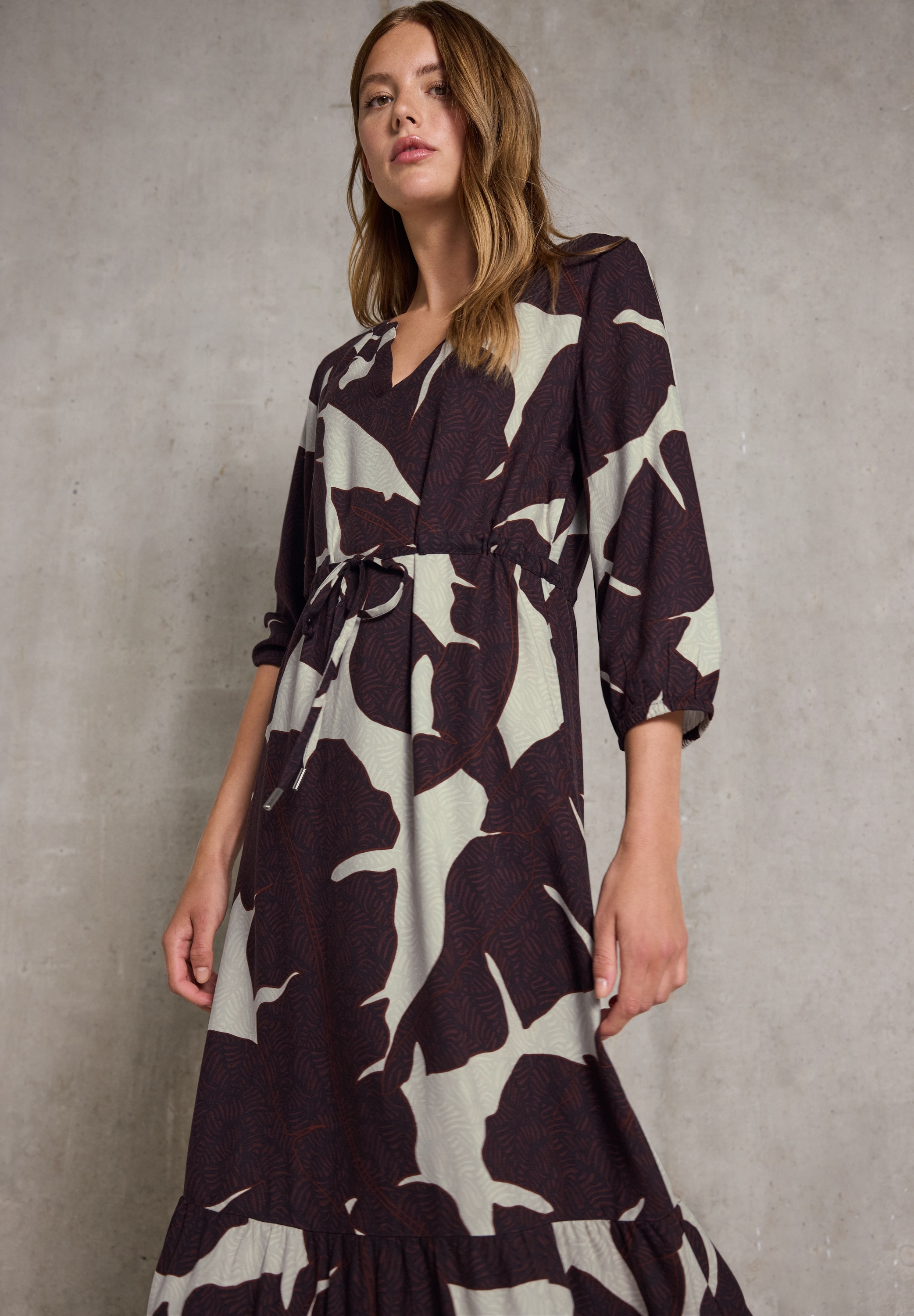 STREET ONE STUDIO Maxikleid Ohne Taschen aus Viskose