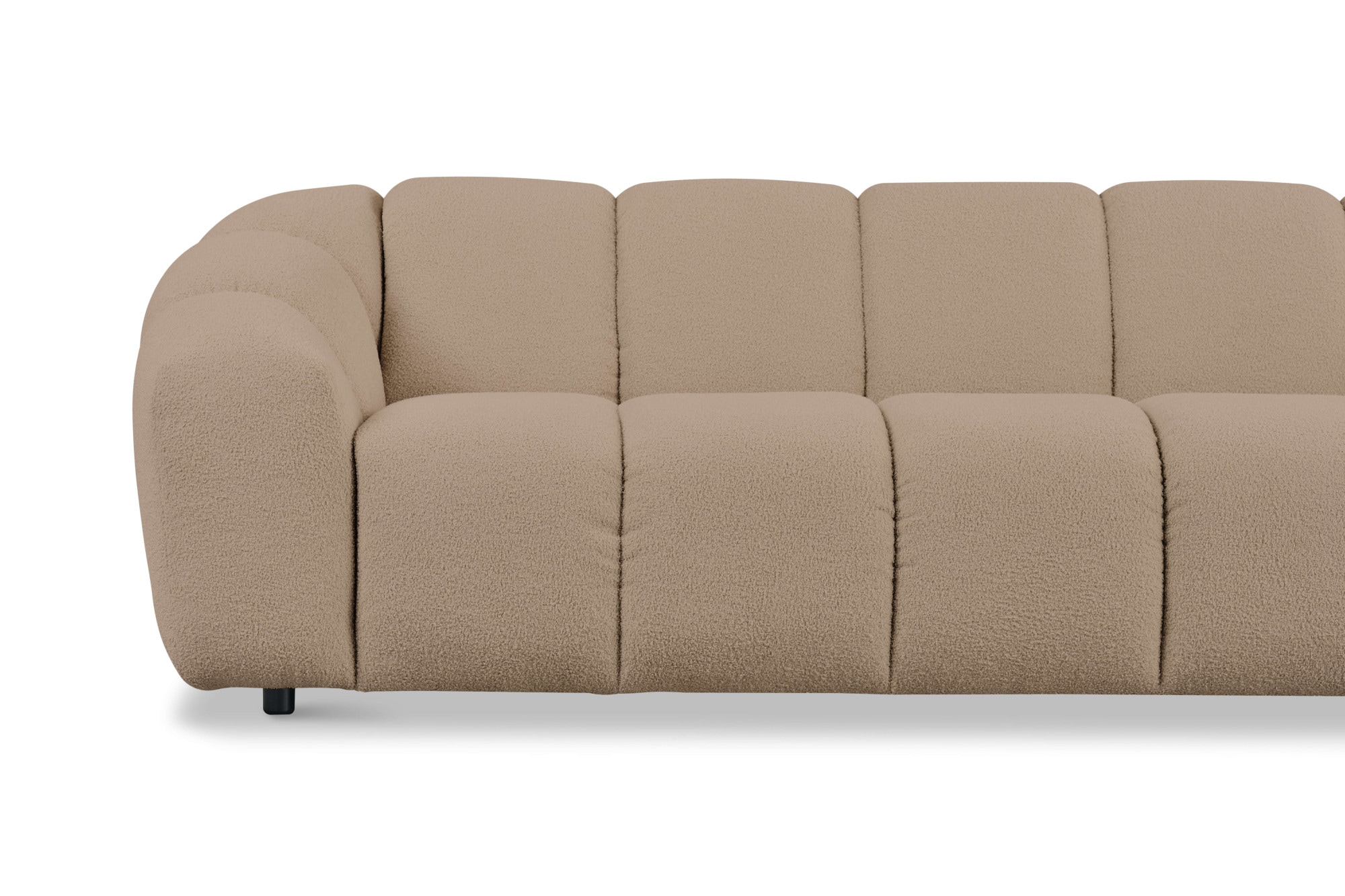 andas 3-Sitzer »Maribik«, Big-Sofa, recycelter Boucle-Stoff, plüschig, Breite 247 cm