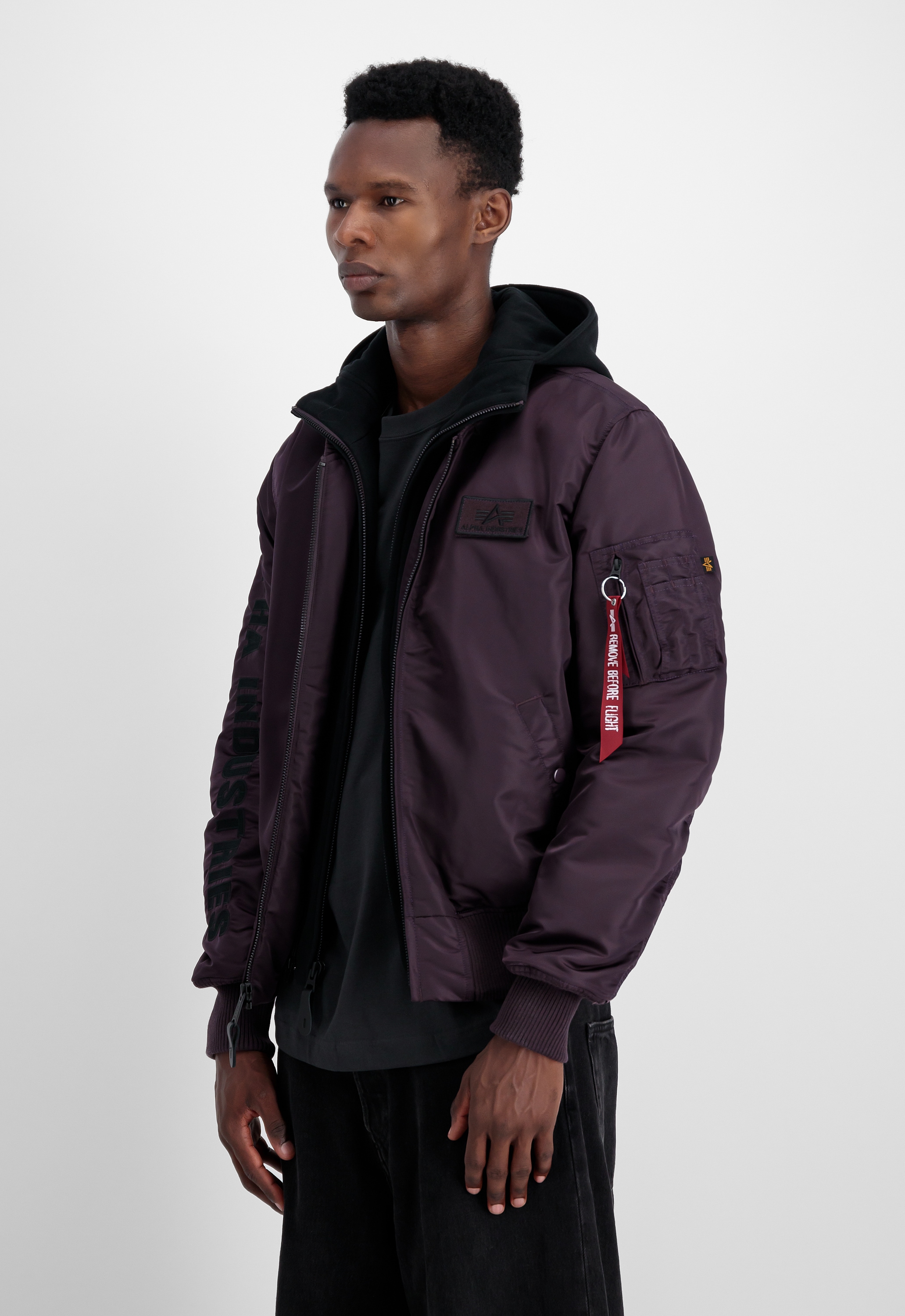 Alpha Industries Bomberjacke "MA-1 D-Tec Sleeve Embroidery"