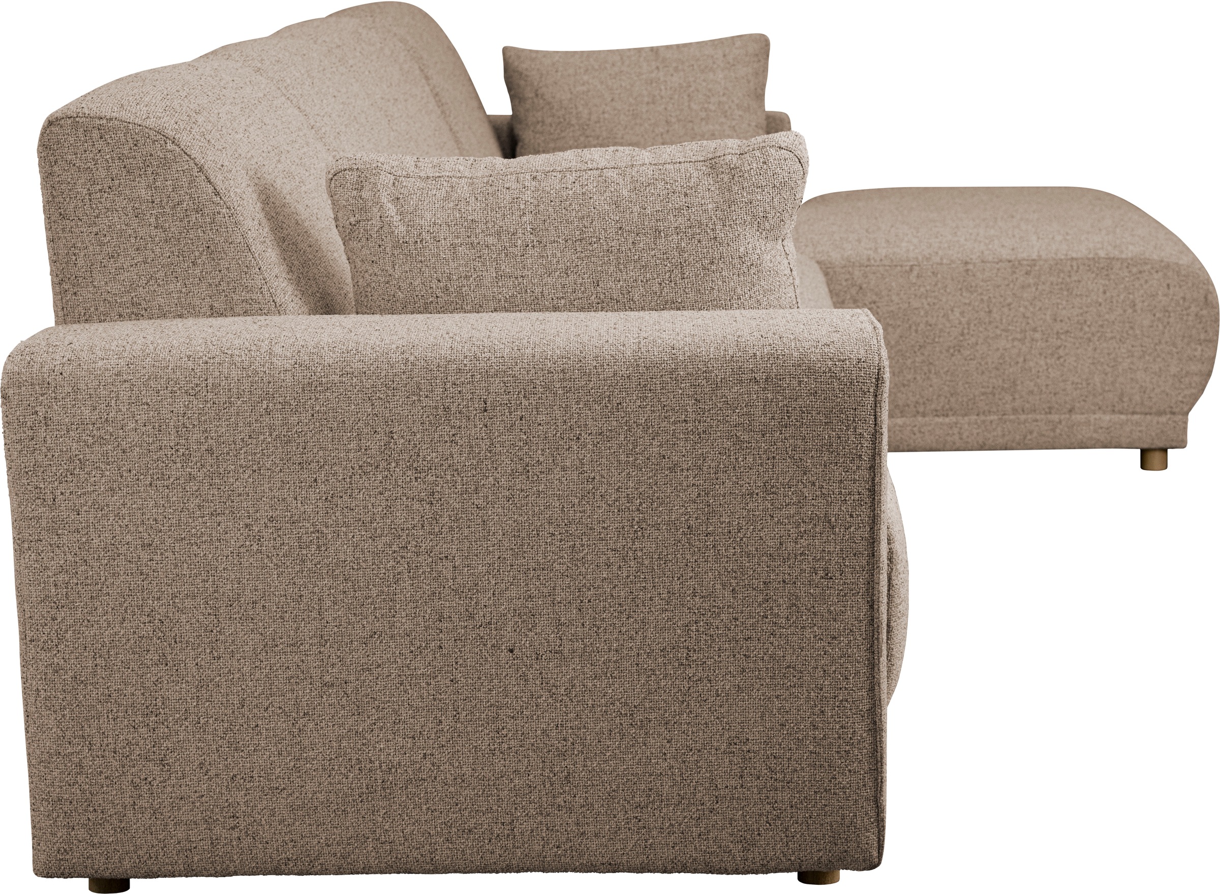 Home affaire Ecksofa »LEMPS wahlweise Recamiere links oder rechts L-Form«, incl. Zierkissen, Stellmaße 297x162 cm
