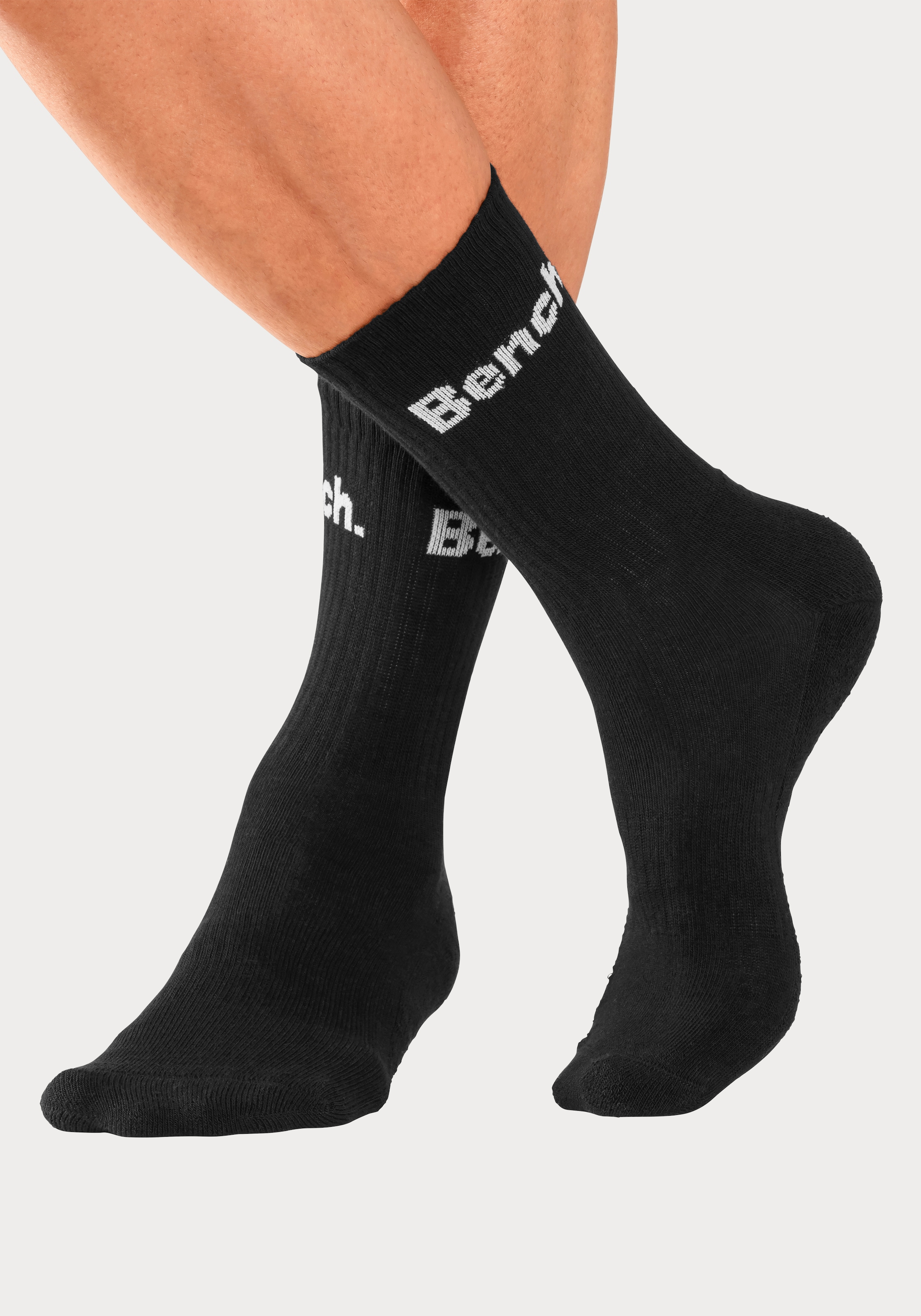 Bench. Tennissocken, (Set, 12 Paar), mit Fuß Polsterung