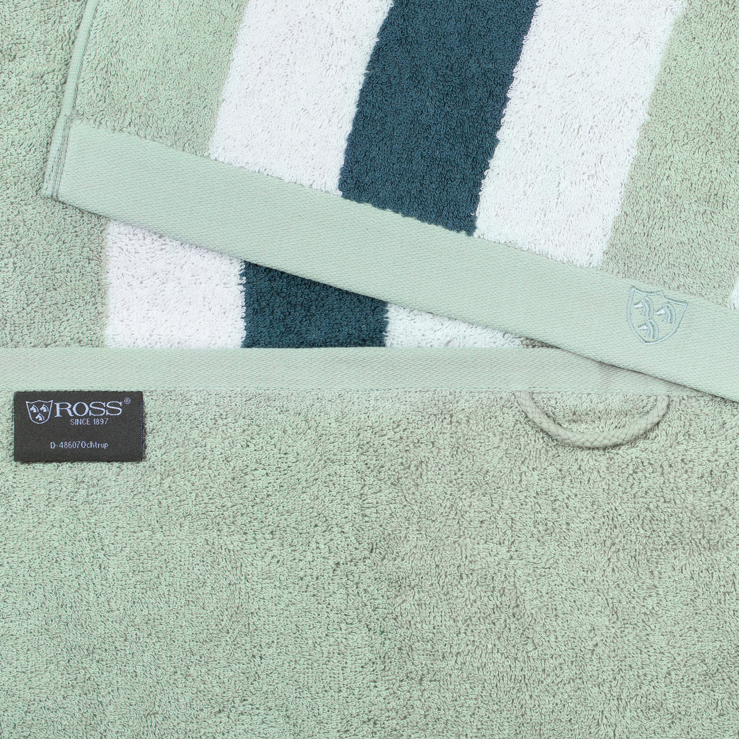 Thumbnail - ROSS Handtücher "Doubleface, Streifen/Uni" aus feinster Baumwolle