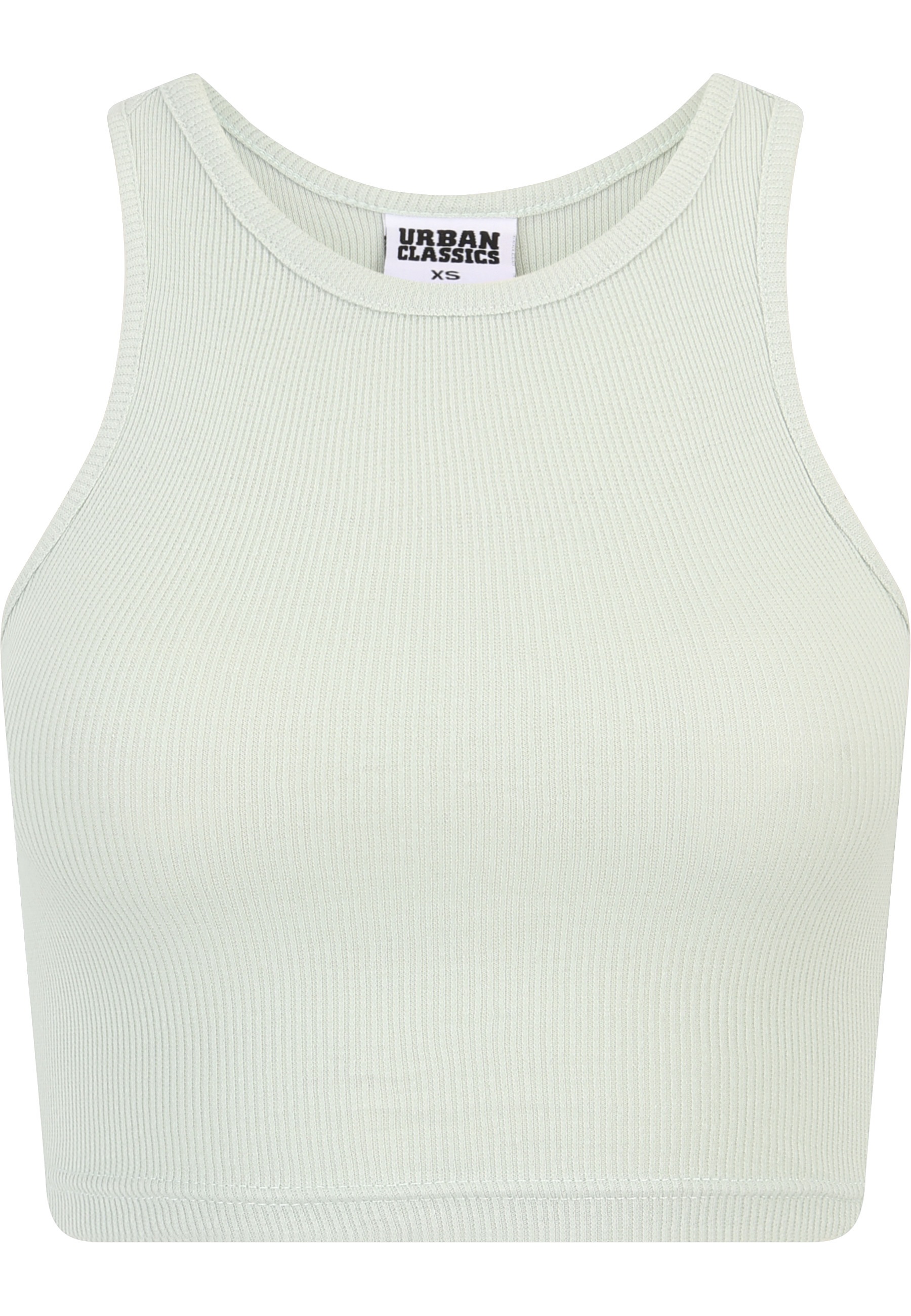 URBAN CLASSICS Tanktop »Urban Classics Damen Ladies Cropped Rib Top 2-Pack« 1 Stk.
