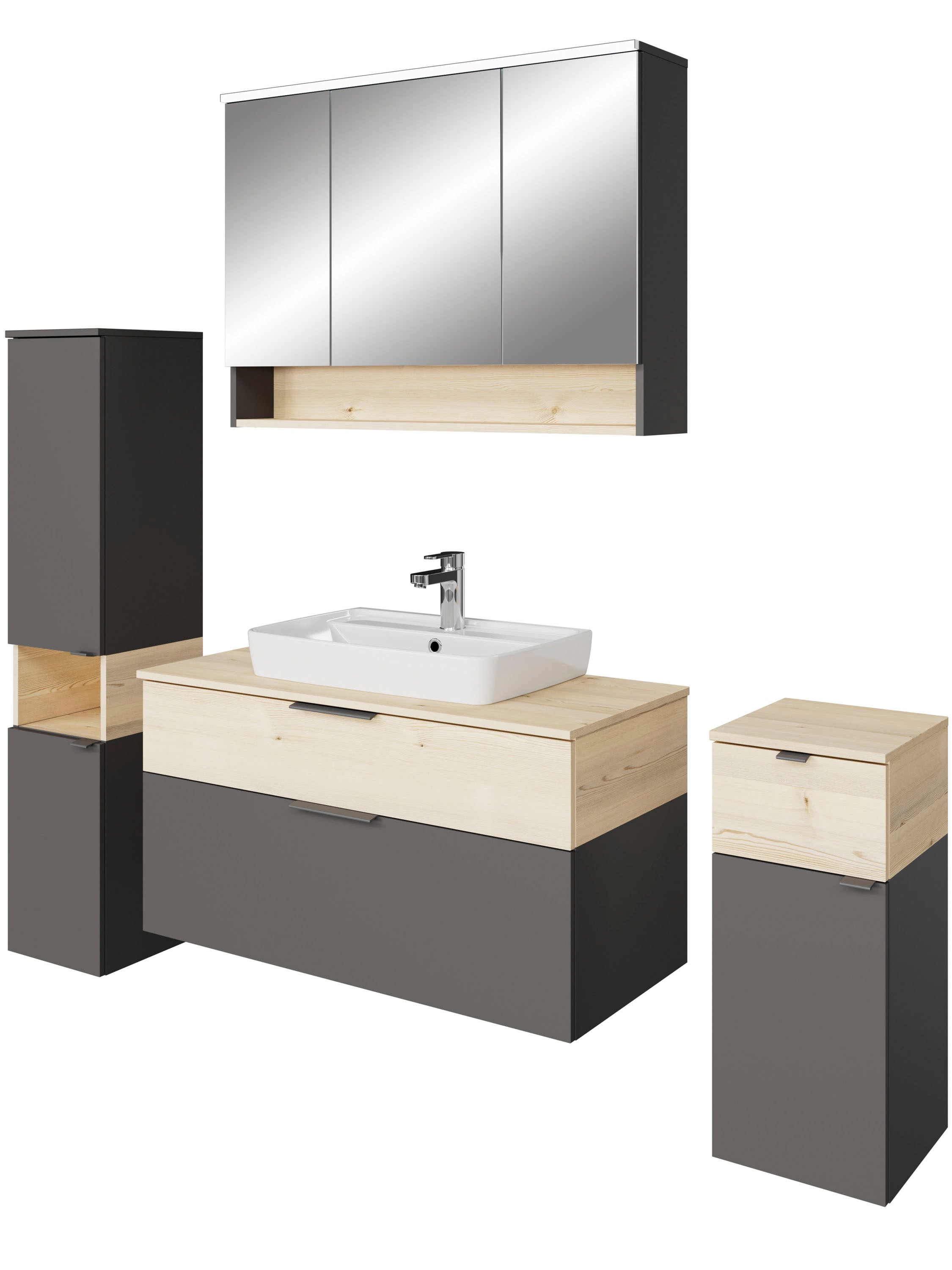 Saphir Badmöbel-Set "Quickset 394" Komplett-Set, 5 Stk. tlg. günstig online kaufen